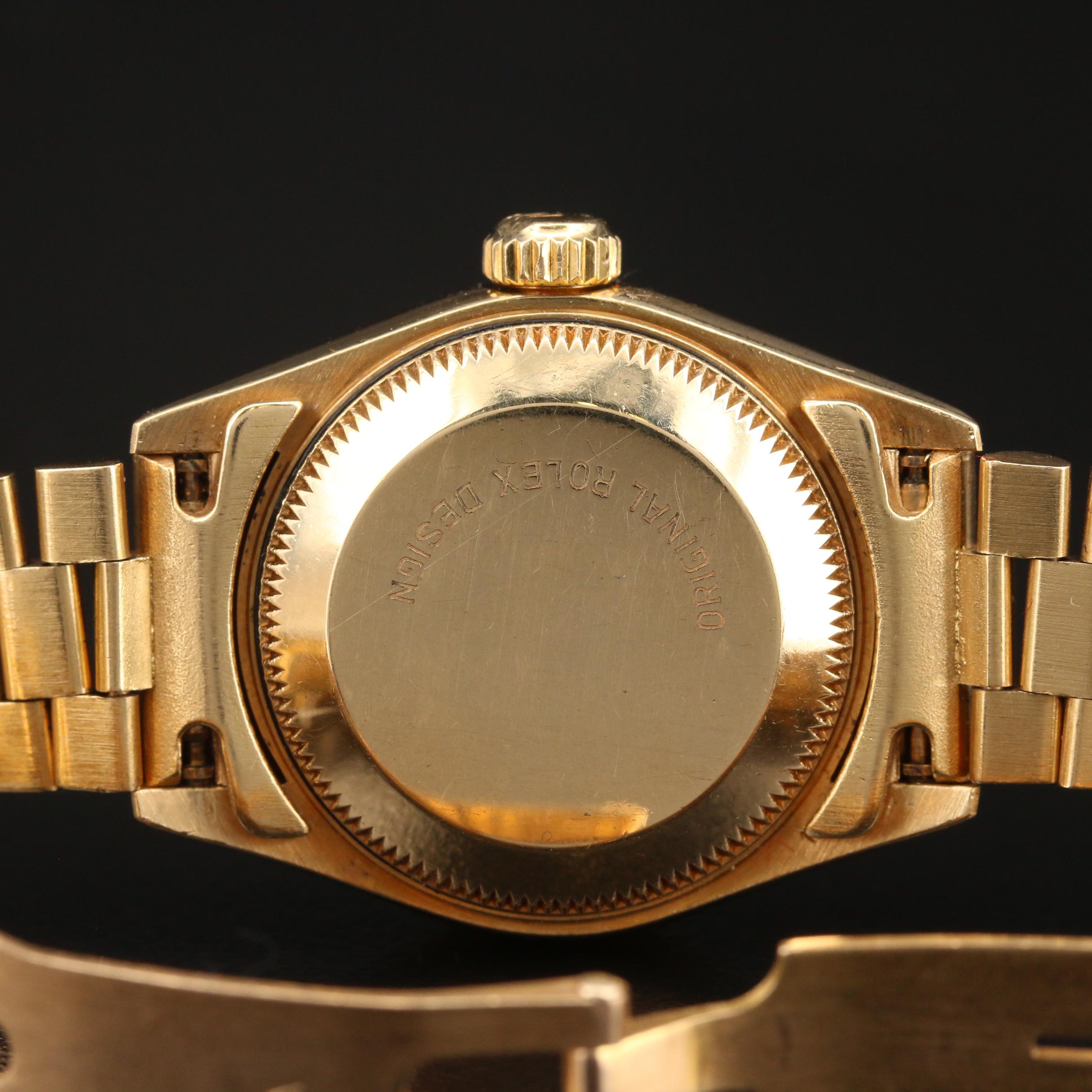 1986 Rolex Datejust President 18K Yellow Gold Automatic Watch