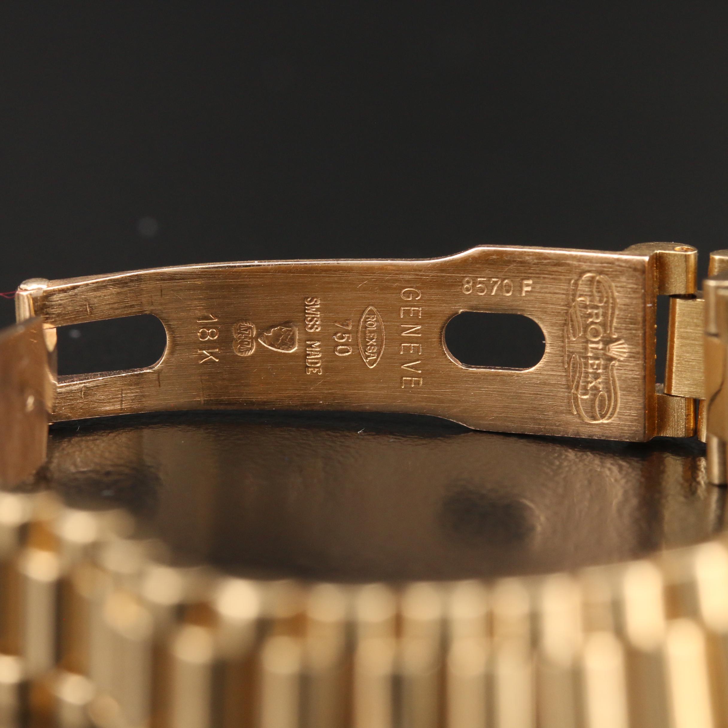 1986 Rolex Datejust President 18K Yellow Gold Automatic Watch