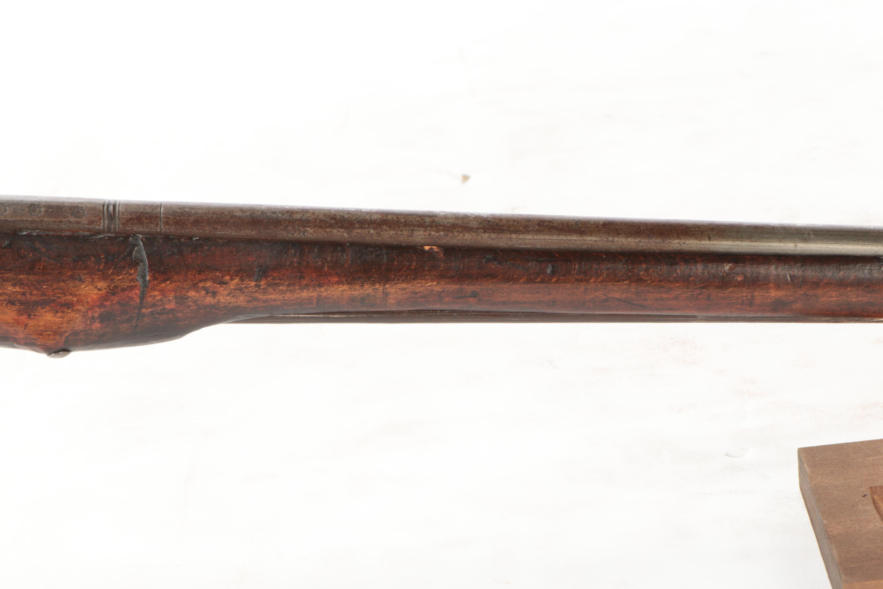 Portuguese Lazaro Lazarino Flintlock Musket with Ram Rod, Mid to Late 19th C.