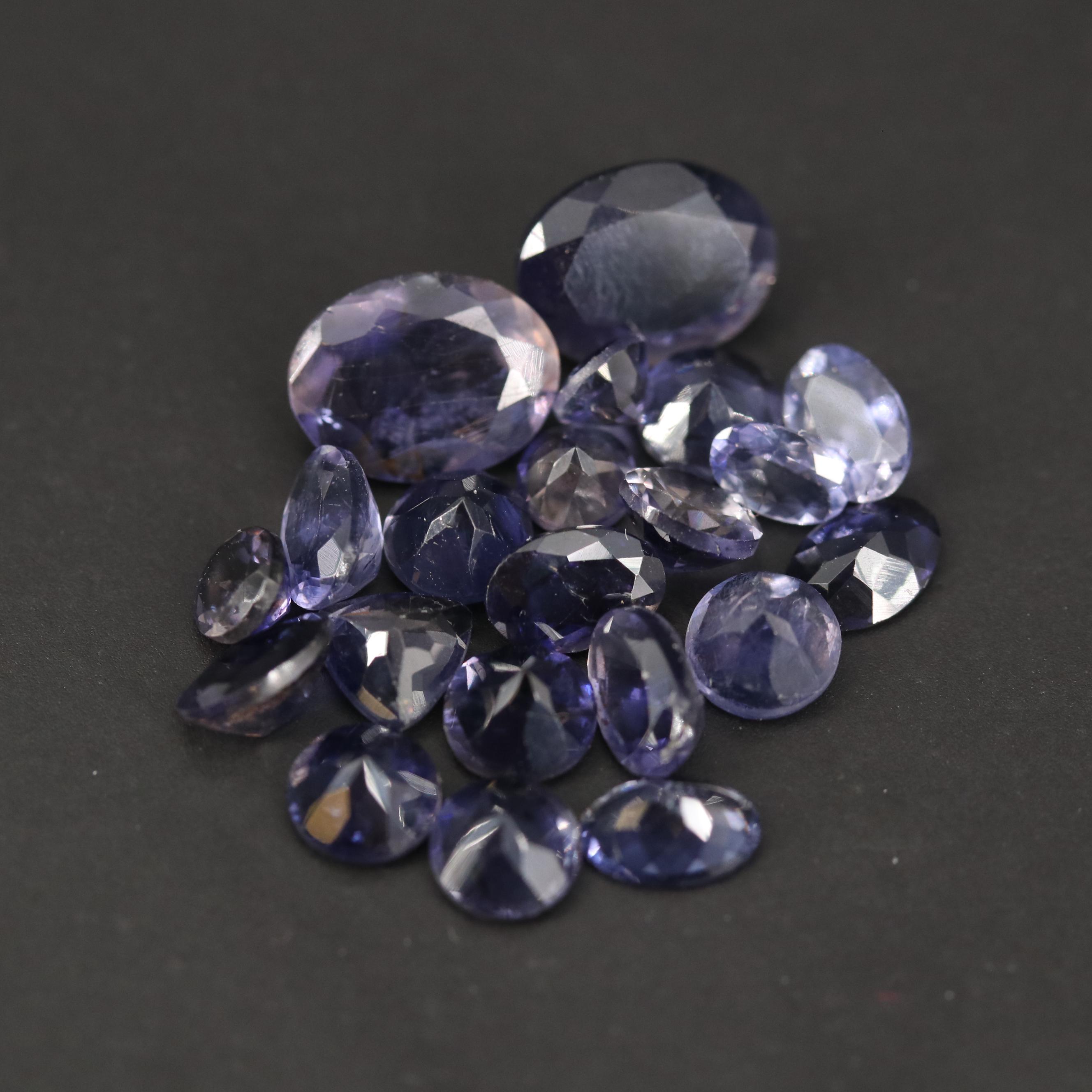 Loose 10.08 CTW Mixed Faceted Iolite