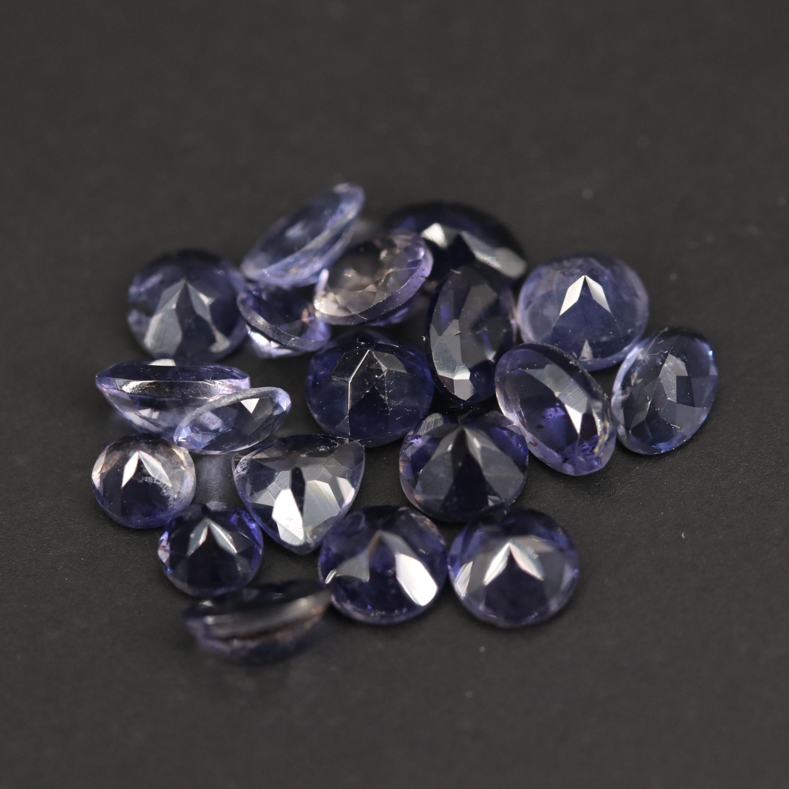 Loose 10.08 CTW Mixed Faceted Iolite