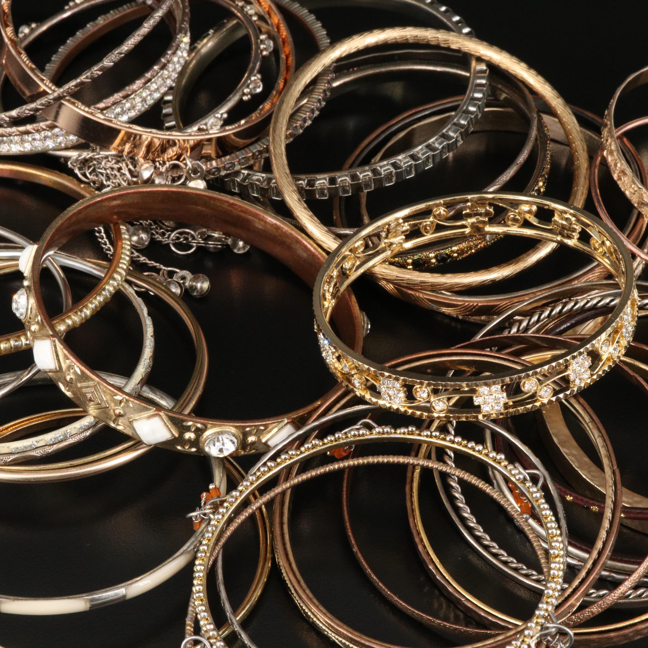 Rhinestone Bangle Bracelets