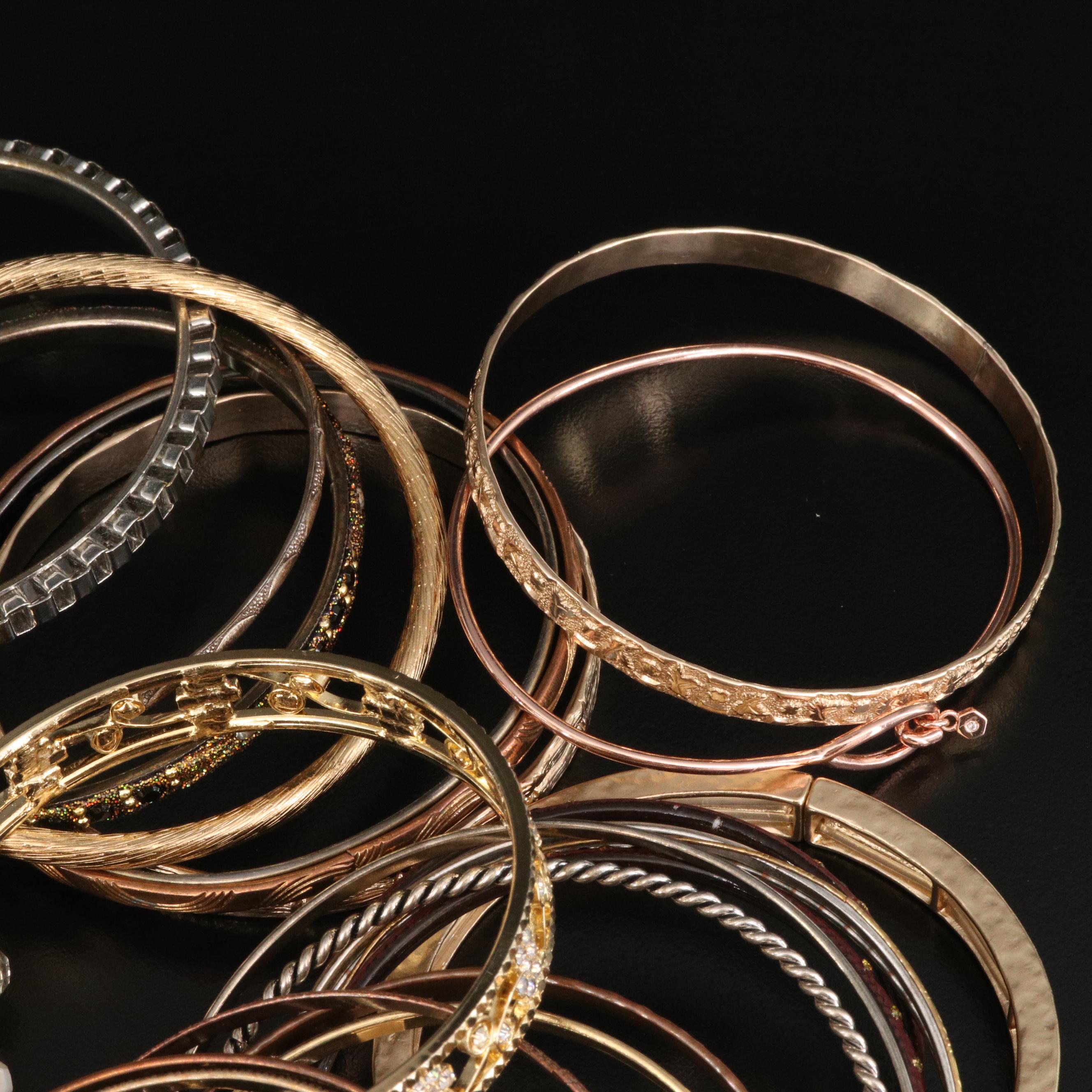 Rhinestone Bangle Bracelets