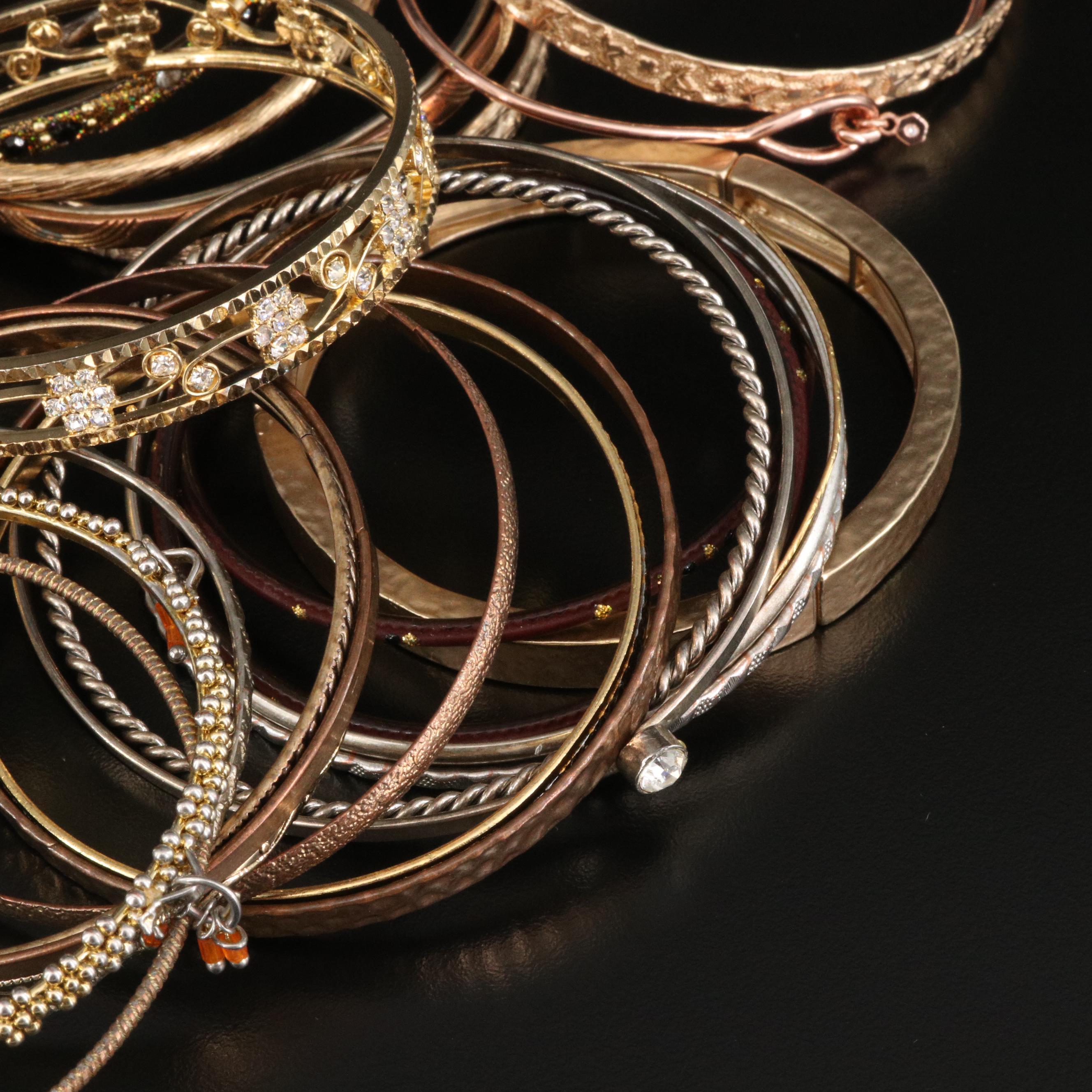 Rhinestone Bangle Bracelets