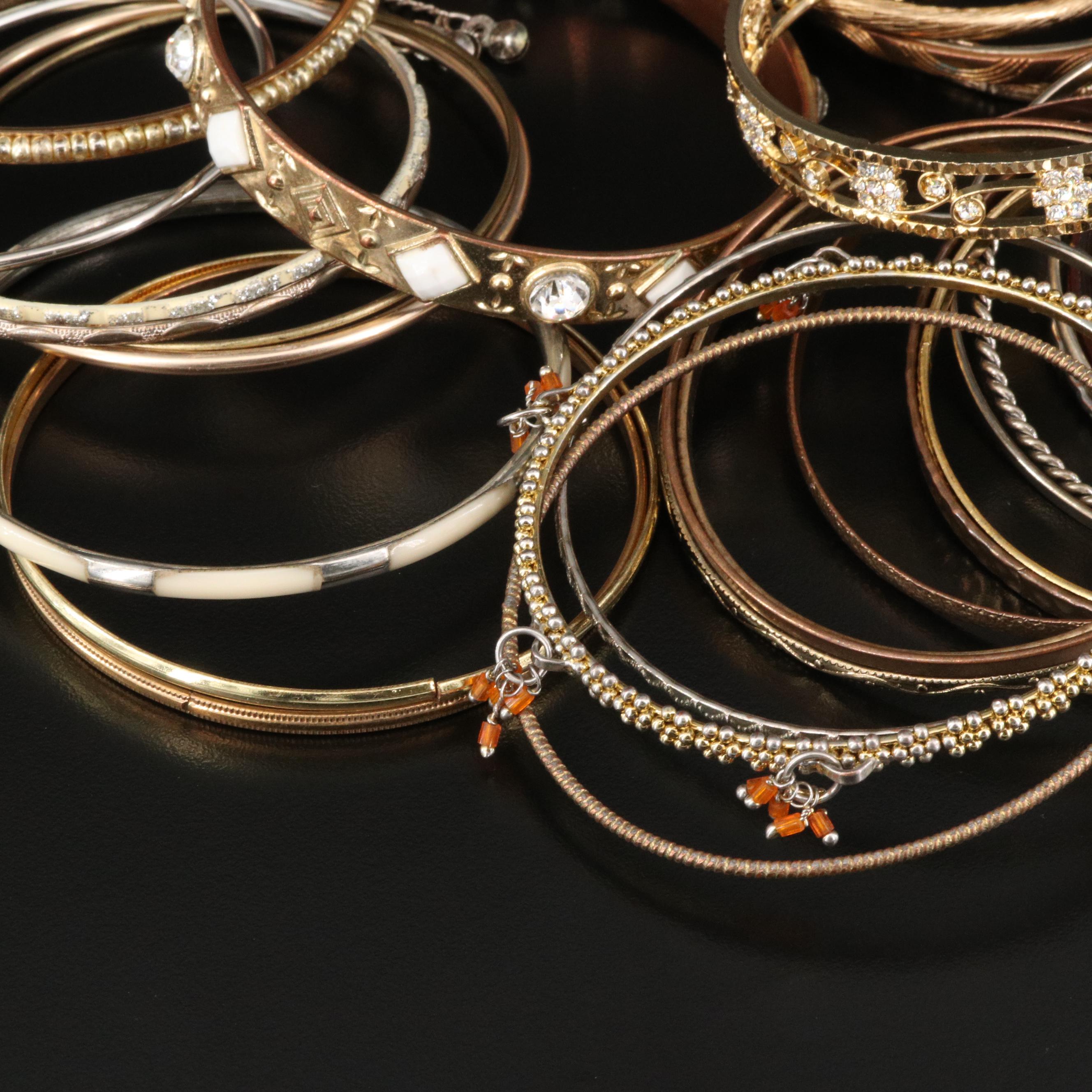 Rhinestone Bangle Bracelets