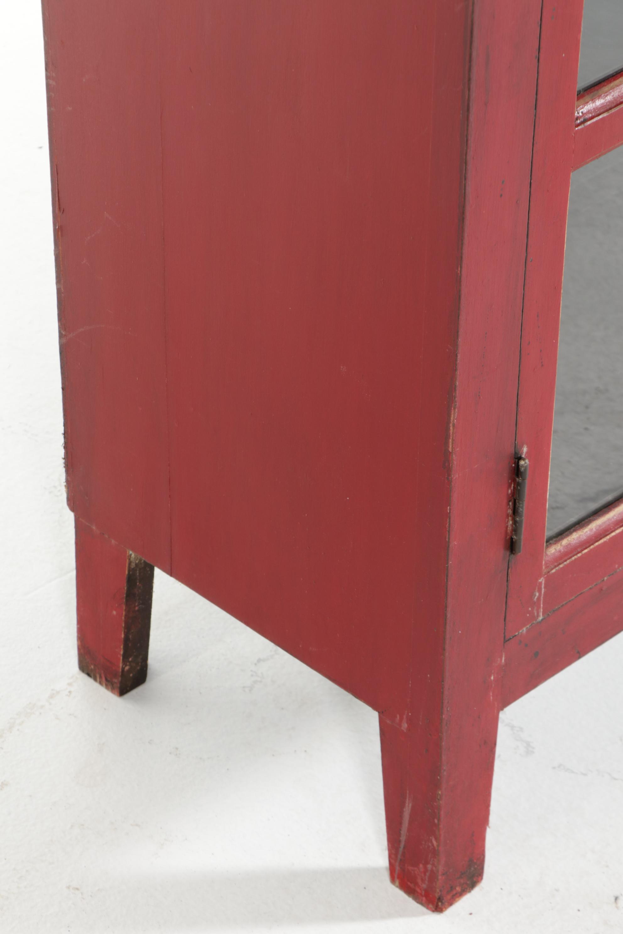 Crate & Barrel "Rojo" Glass Front China Cabinet