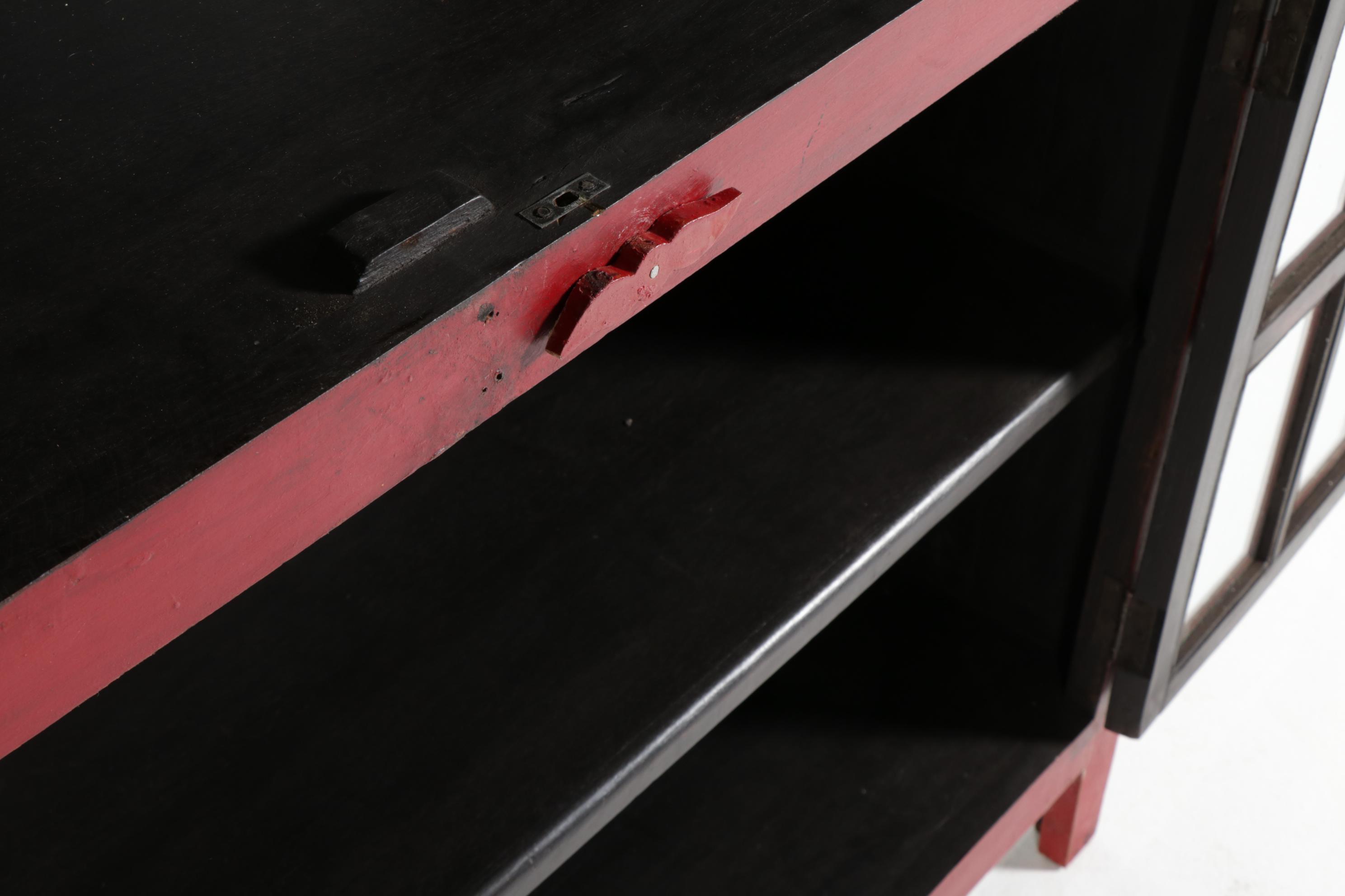 Crate & Barrel "Rojo" Glass Front China Cabinet