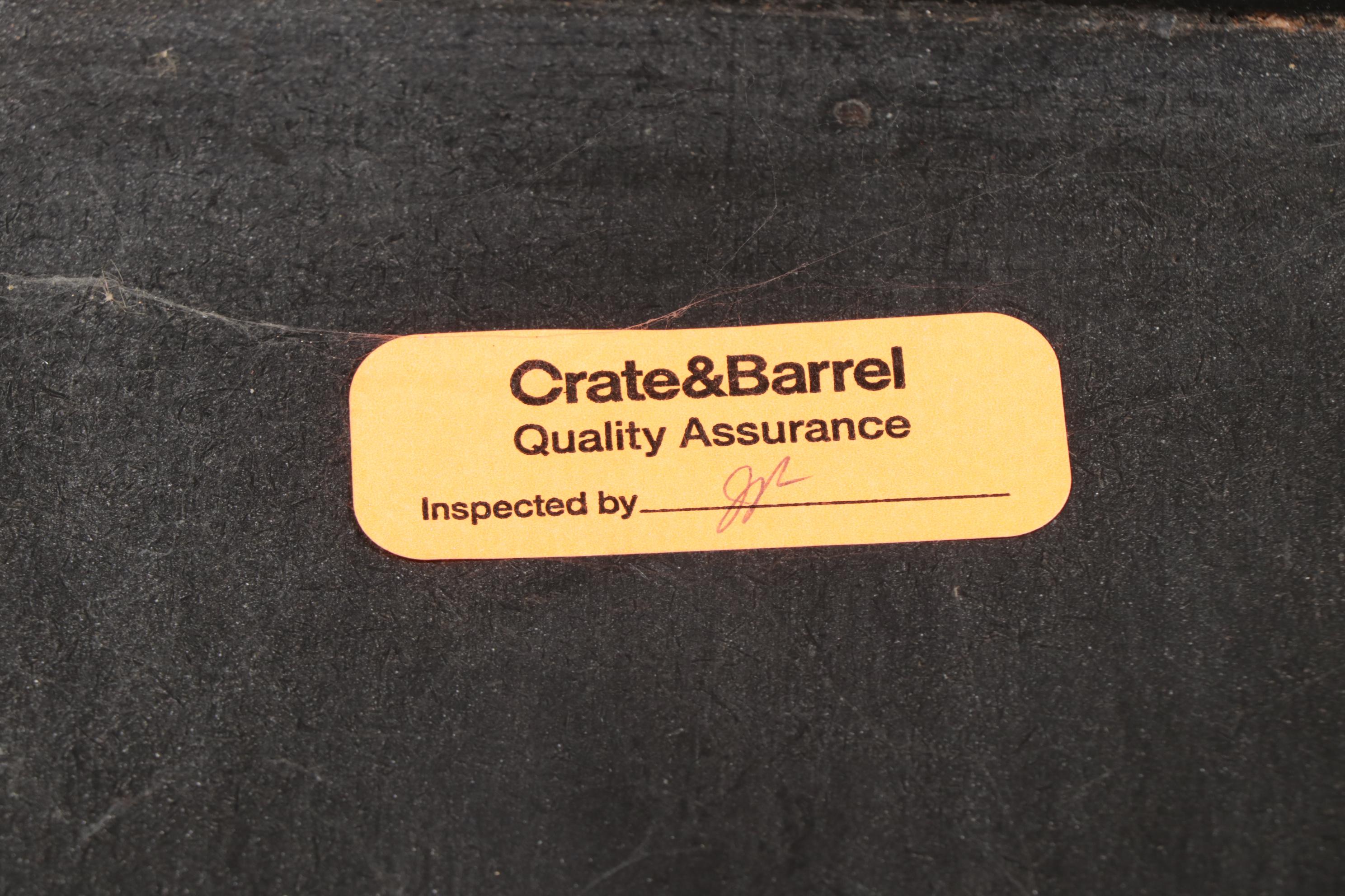 Crate & Barrel "Rojo" Glass Front China Cabinet