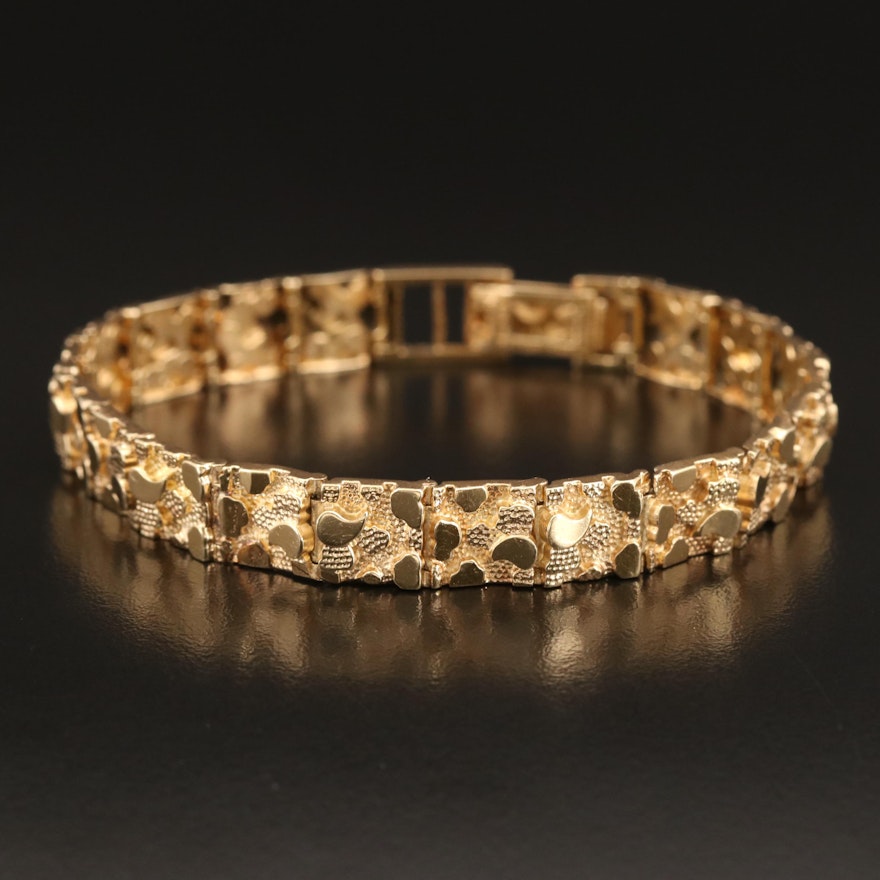 14K Panel Bracelet