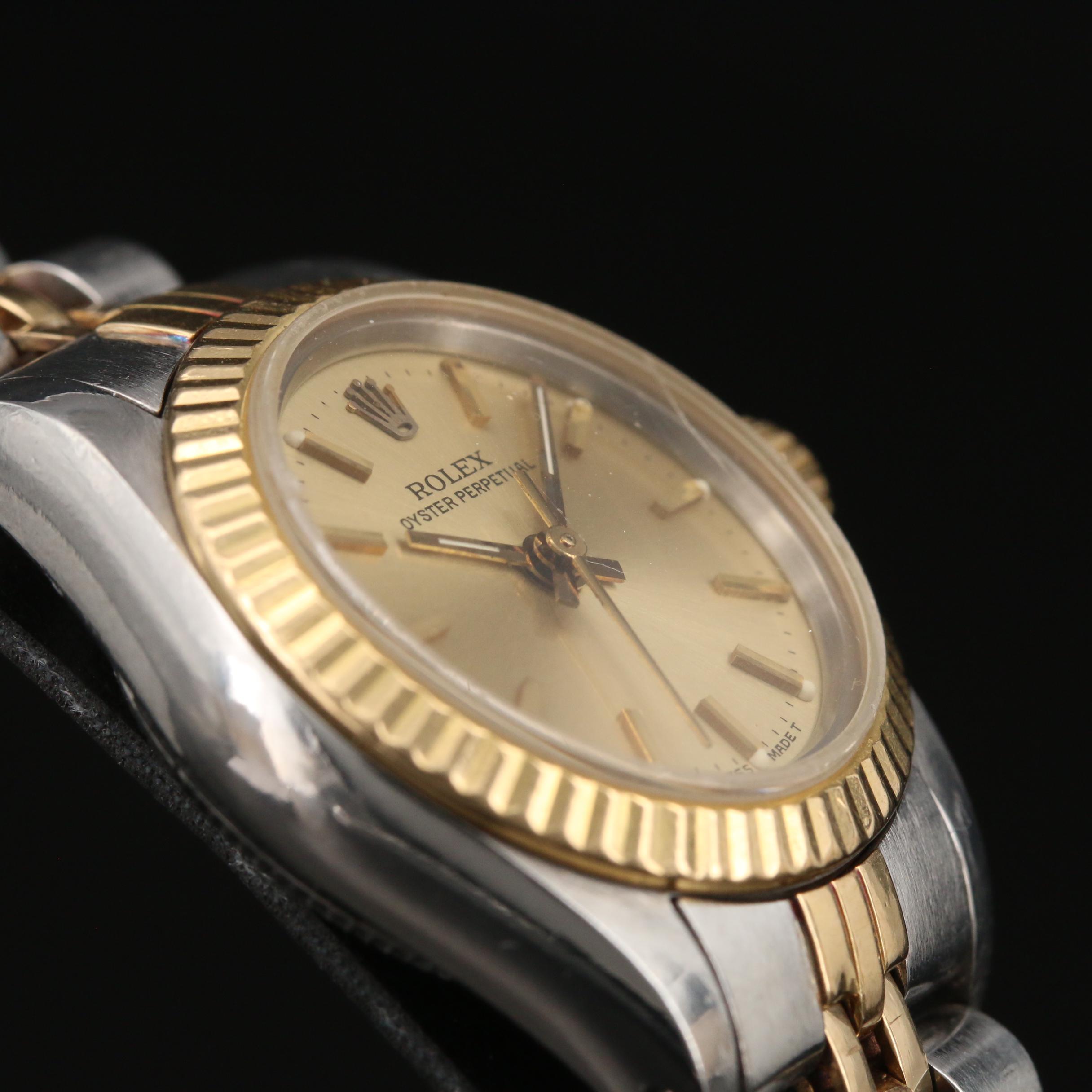 1984 Rolex Oyster Perpetual 18K and Stainless Steel Watch