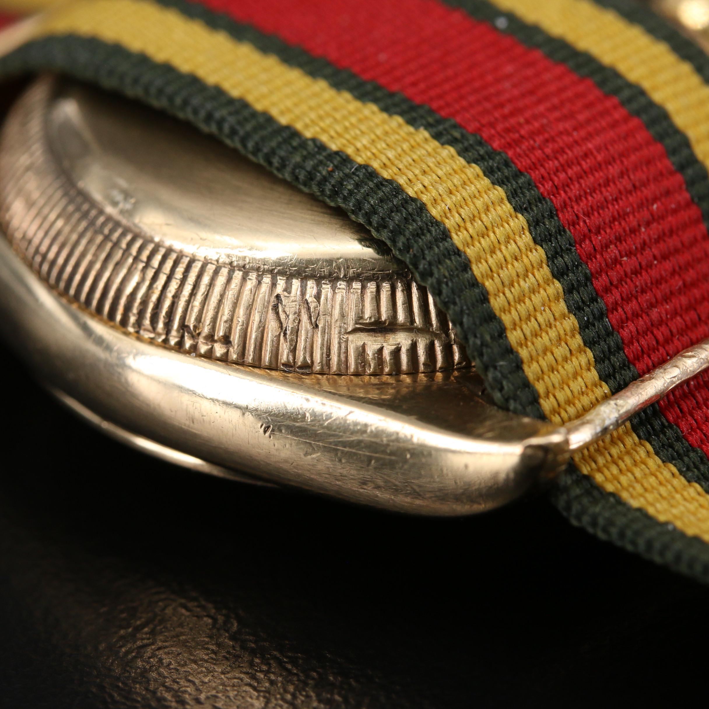 1937 Rolex Oyster Perpetual 3131 Bubble Back 9K Gold Watch