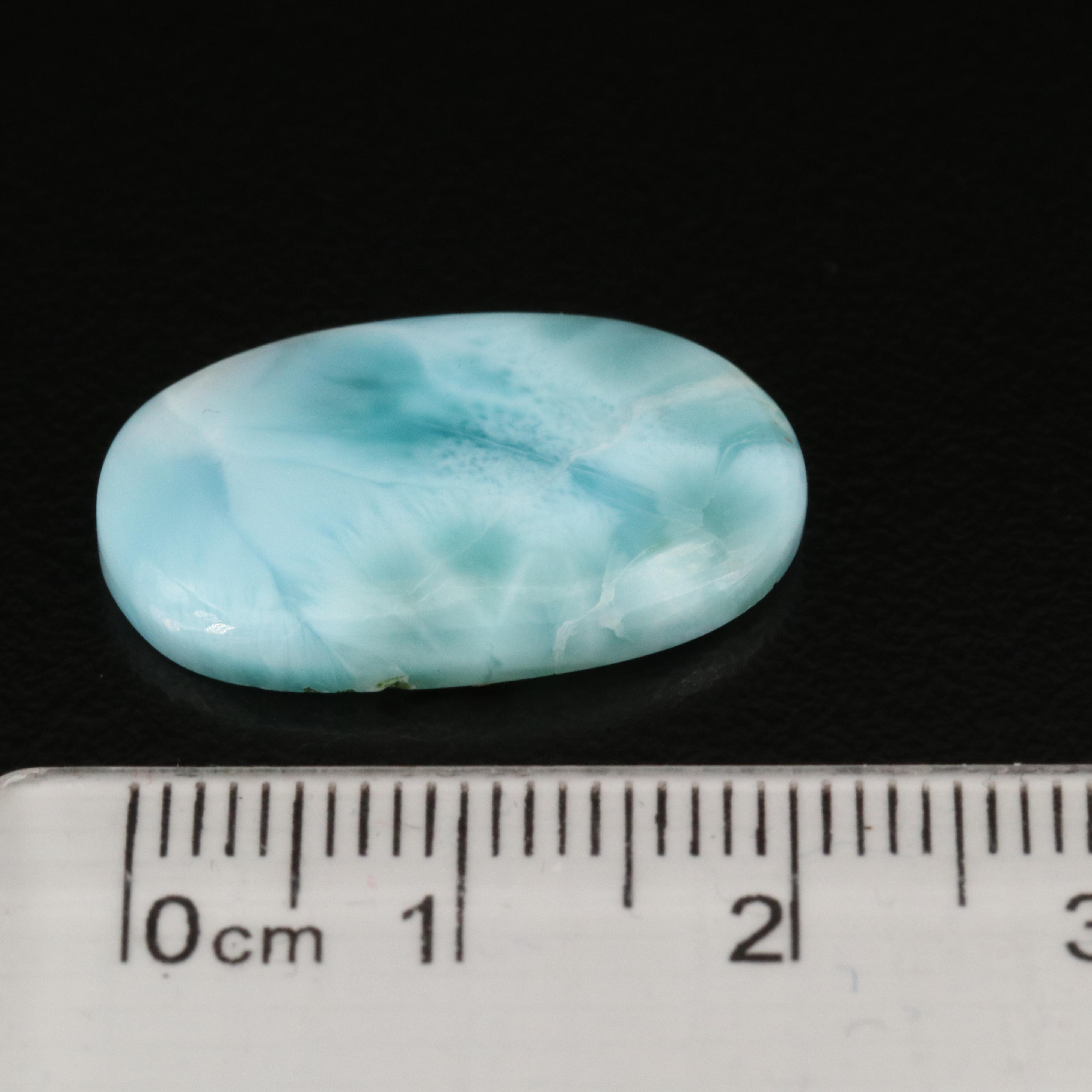 Loose Oval and Pear Larimar Cabochons