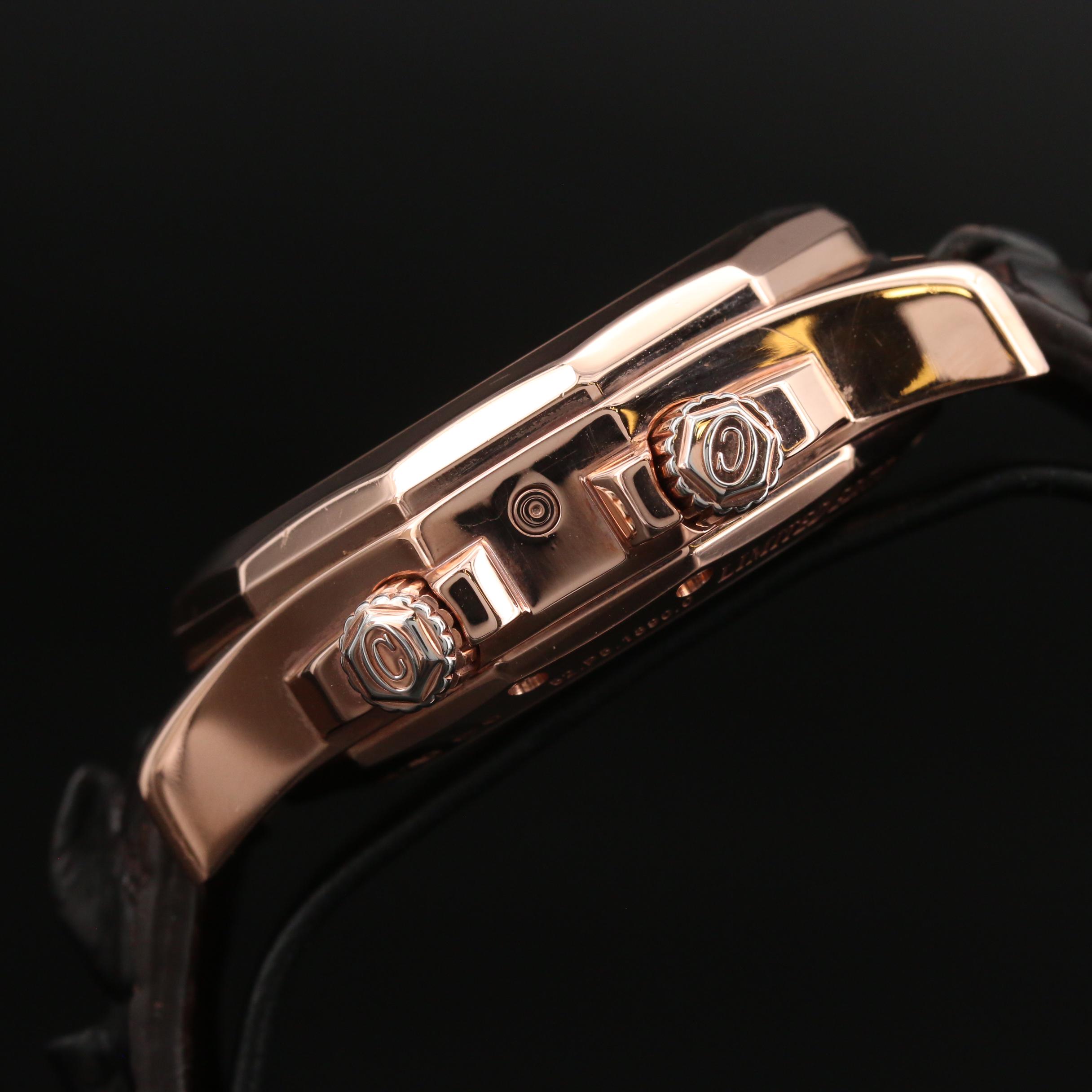 Concord Mariner Reveil Alarm Moonphase 18K Rose Gold Watch