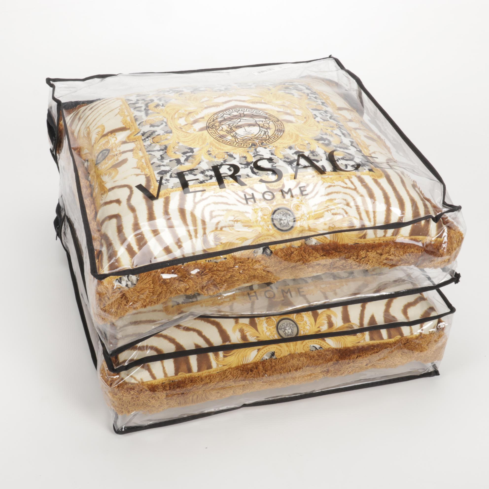 Versace Home Medusa Silk Throw Pillows