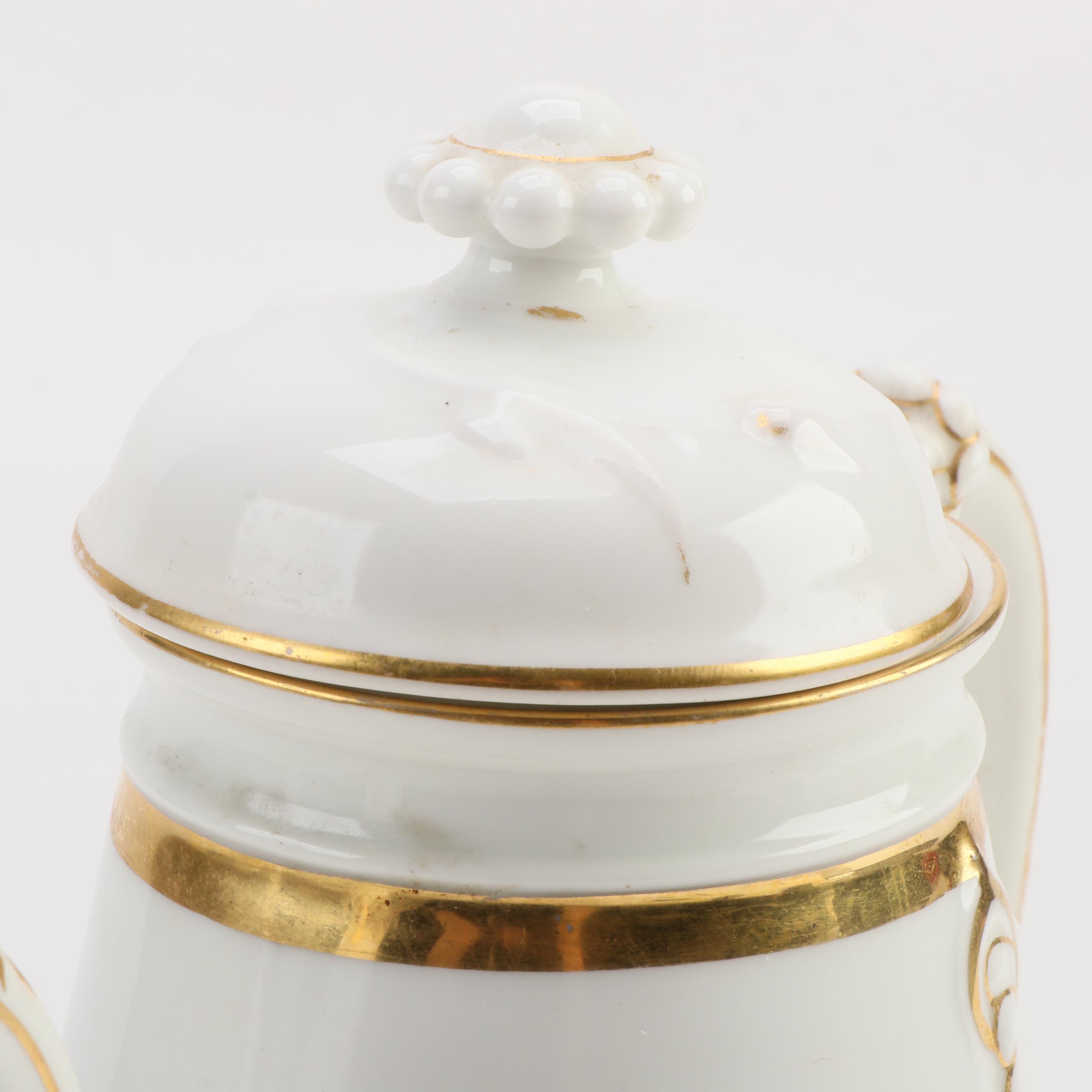 Havilland Limoges Porcelain Coffee Pot and Other Porcelain Tableware