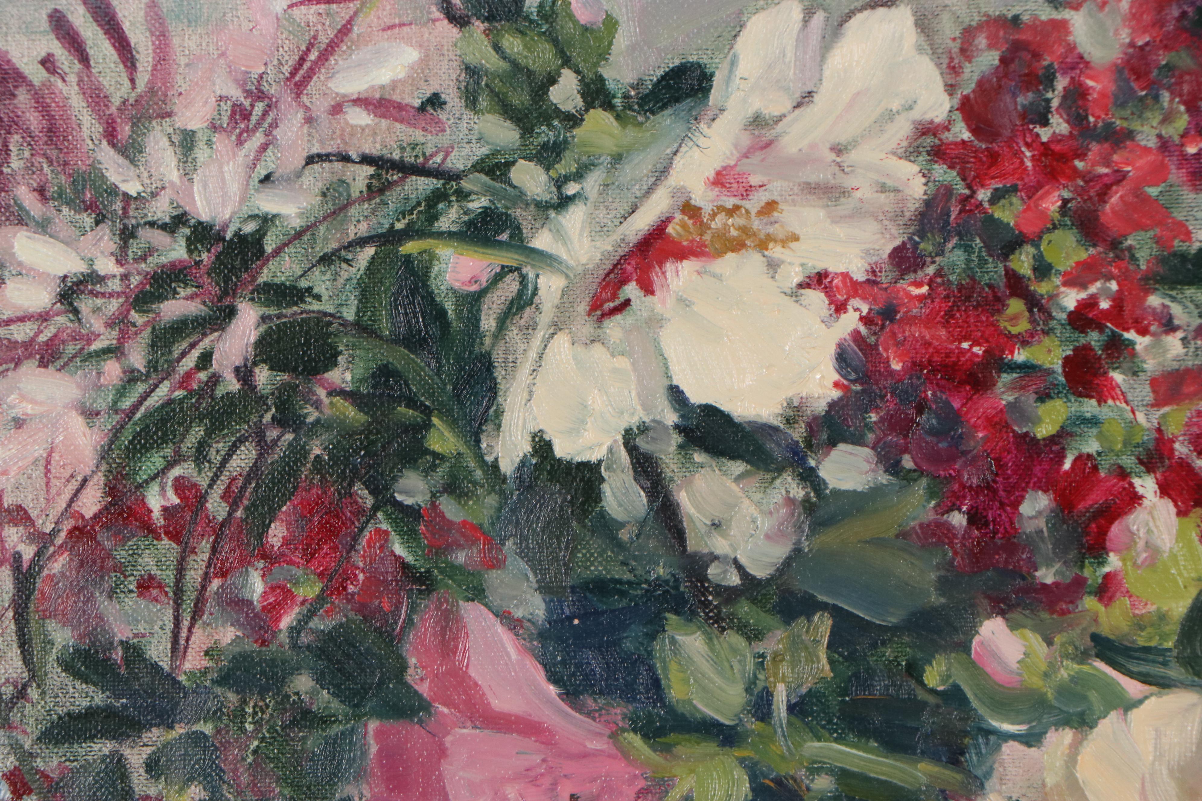 Virginia Rodecker Jarboe Oil Painting "Rose of Sharon"