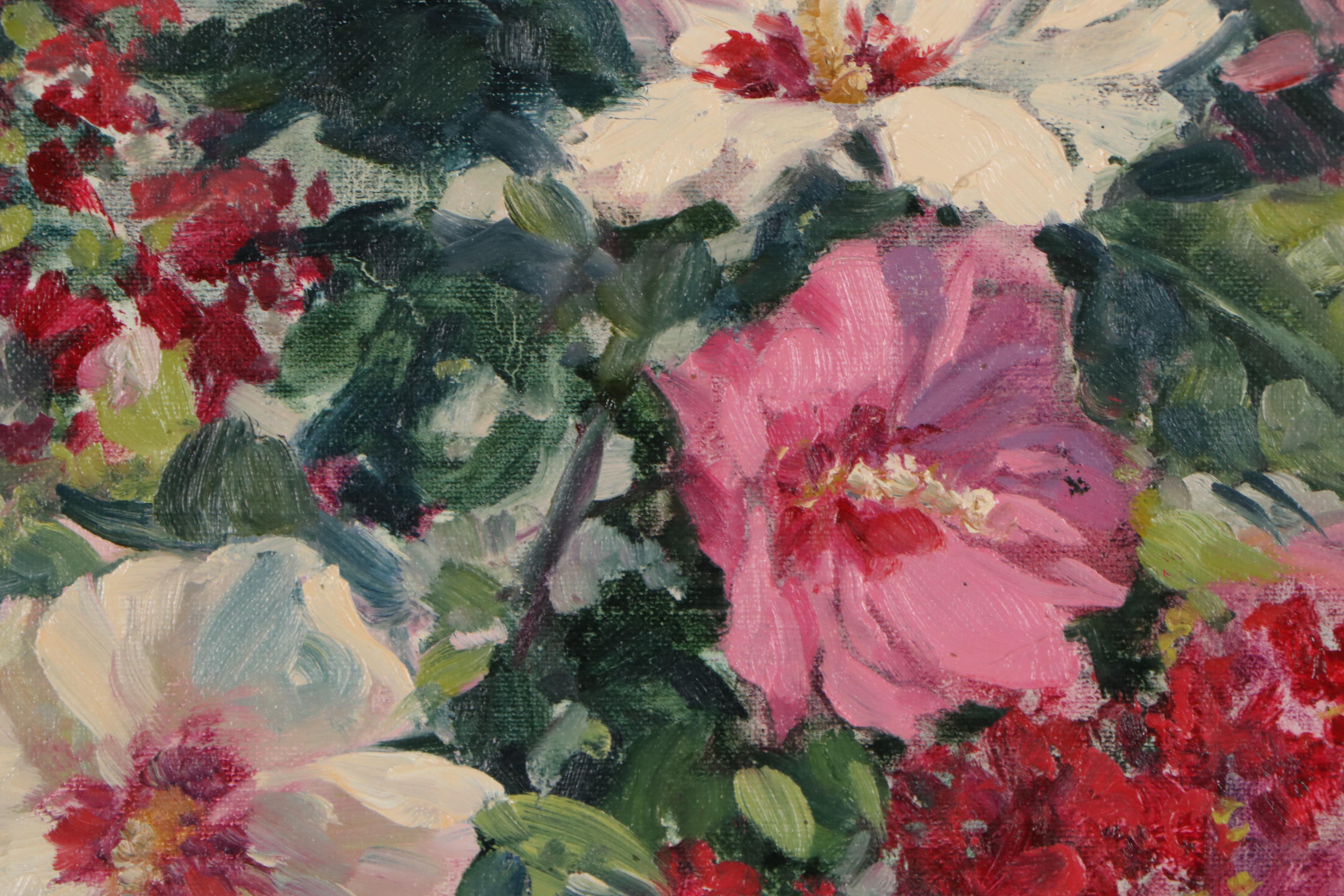Virginia Rodecker Jarboe Oil Painting "Rose of Sharon"