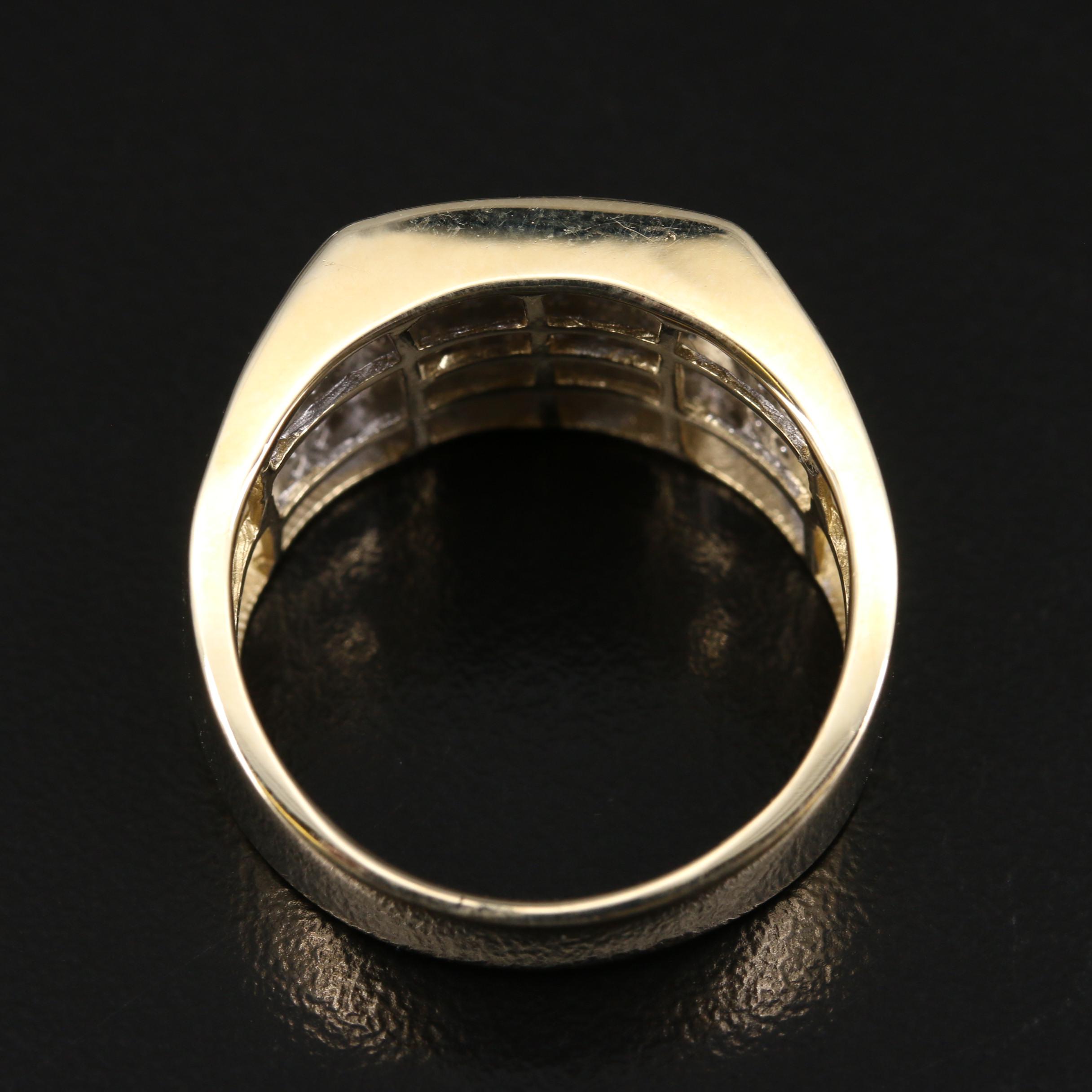 10K Diamond Cluster Ring