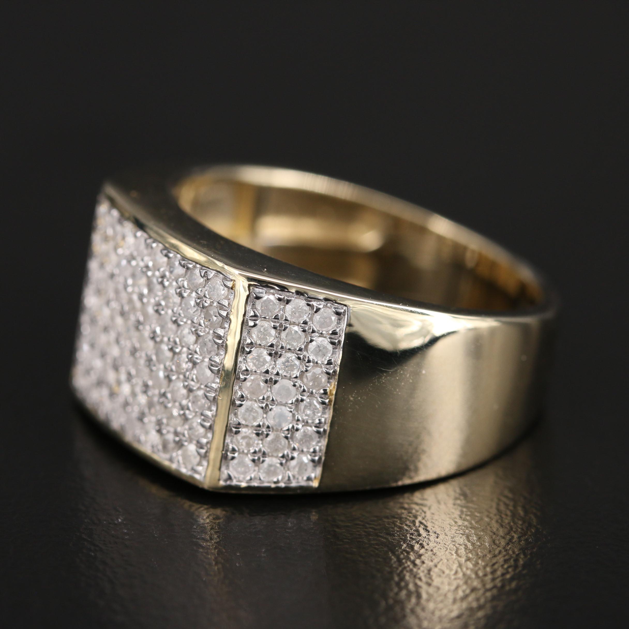 10K Diamond Cluster Ring
