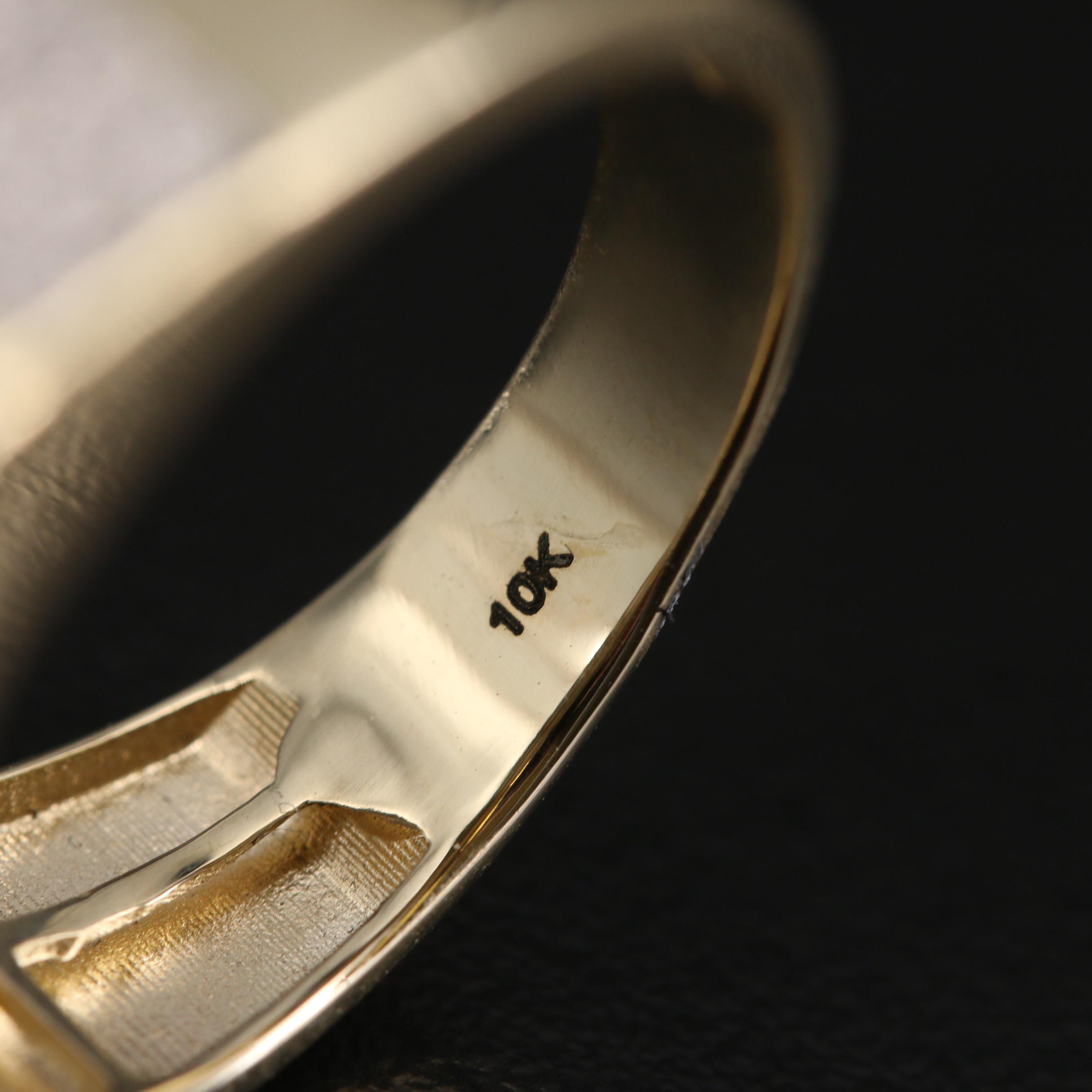 10K Diamond Cluster Ring