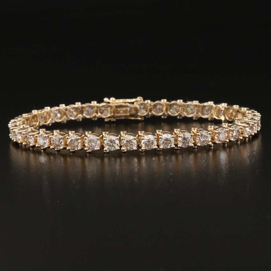 14K 10.40 CTW Diamond Line Bracelet