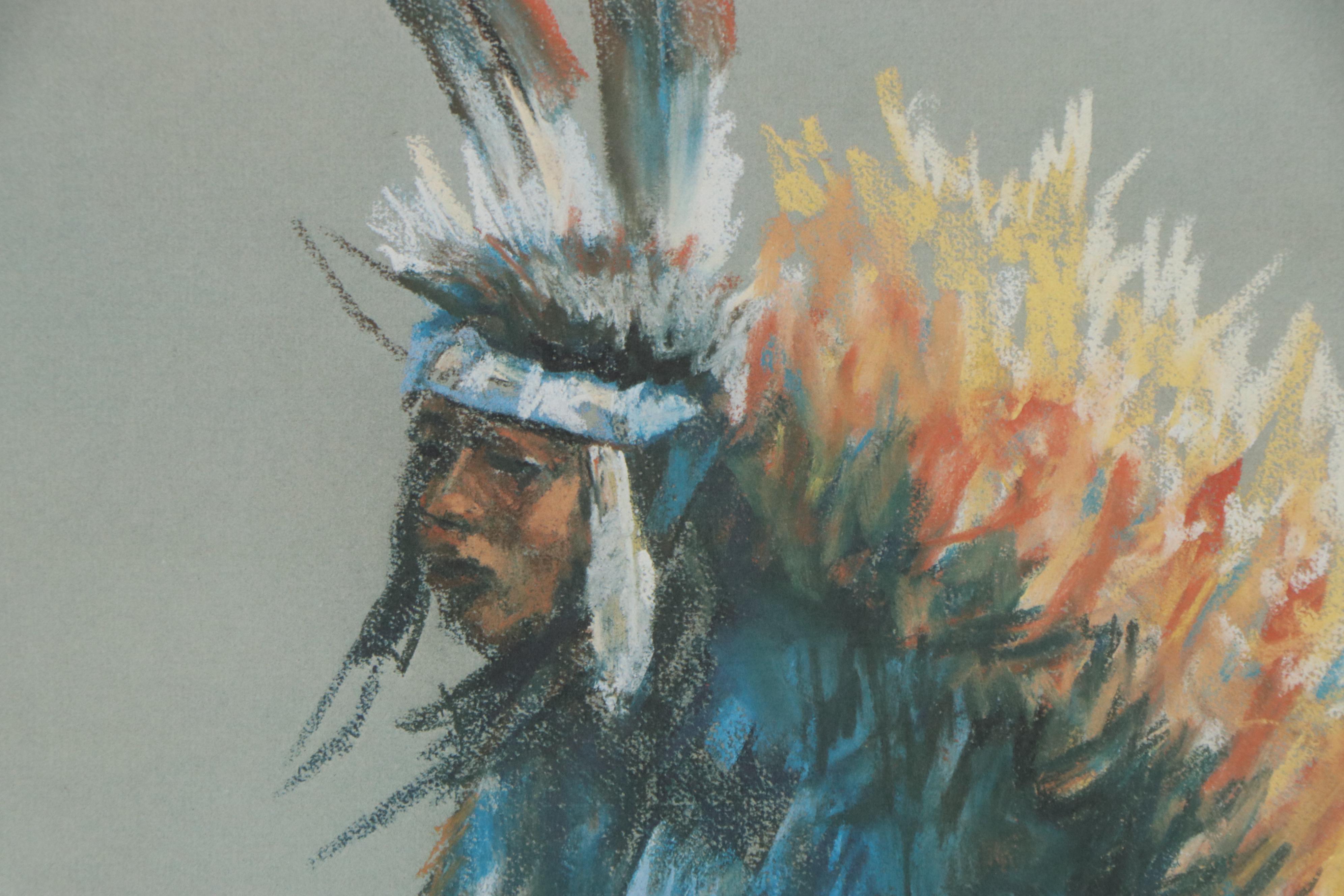 Frank Emerson Nigh Offset Lithograph "Fancy Dancer," Late 20th Century