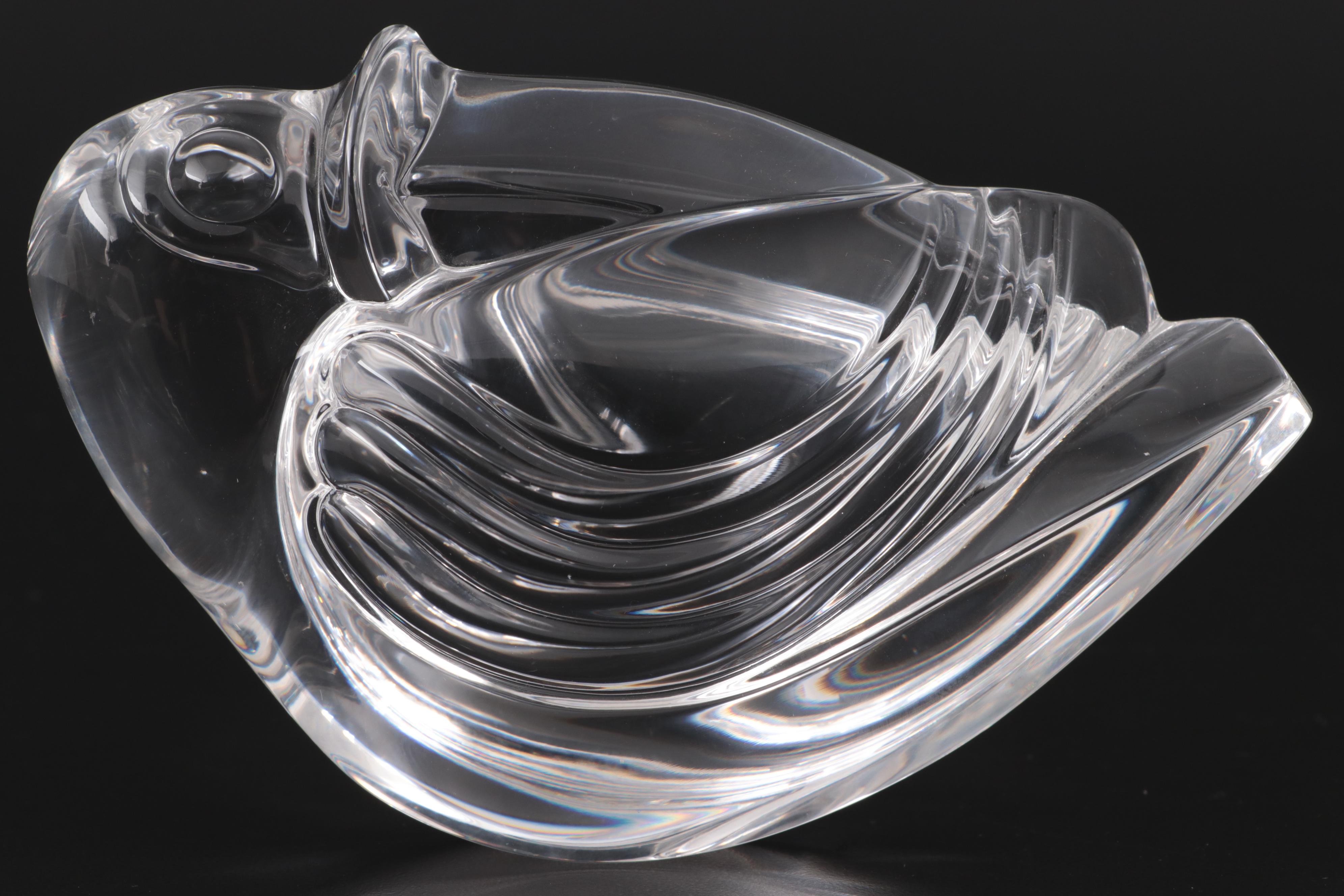 Steuben, Waterford, and St. Louis Crystal Animal Figurines