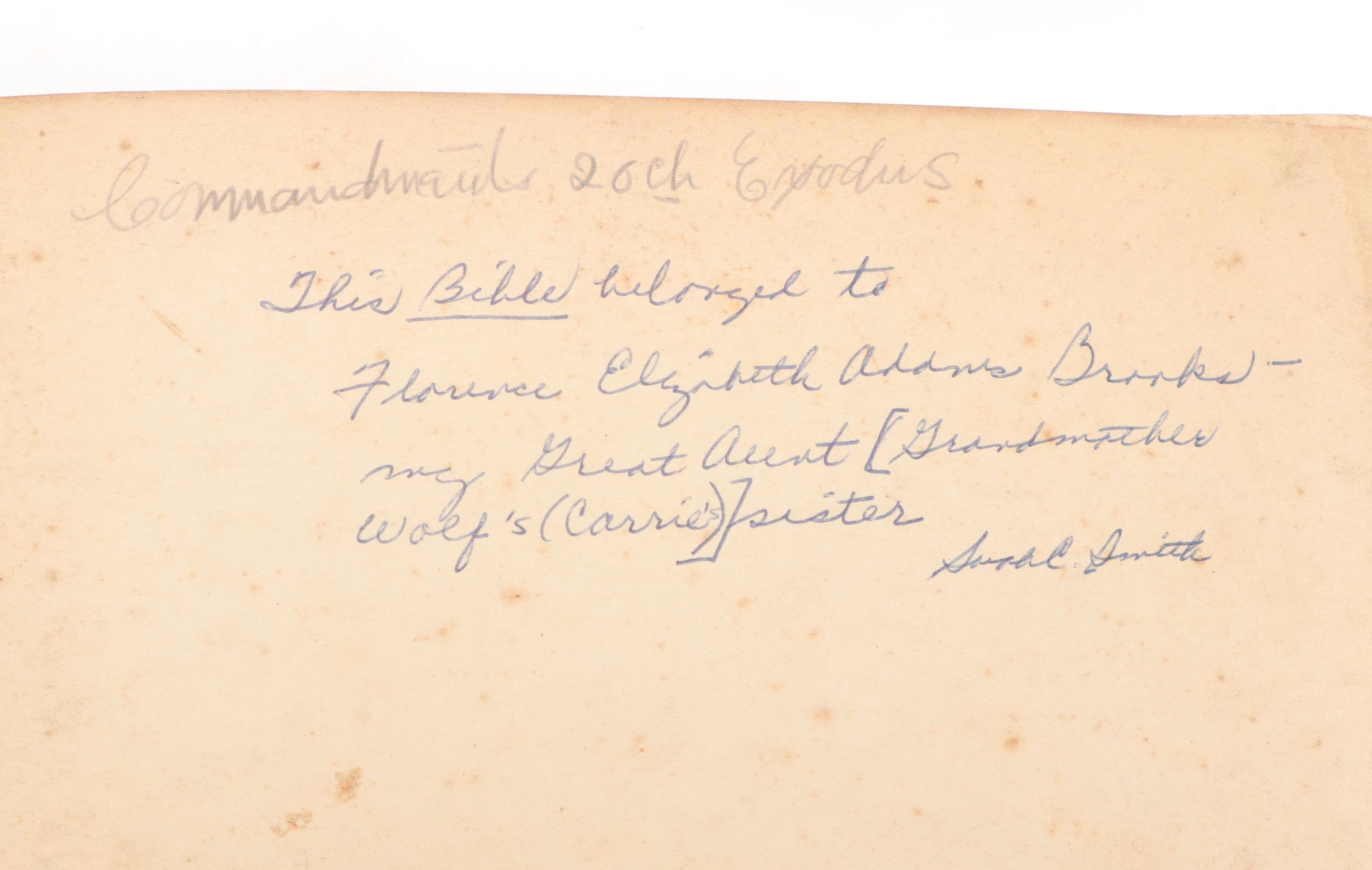 Wilmore's New Analytical Reference Bible, 1899