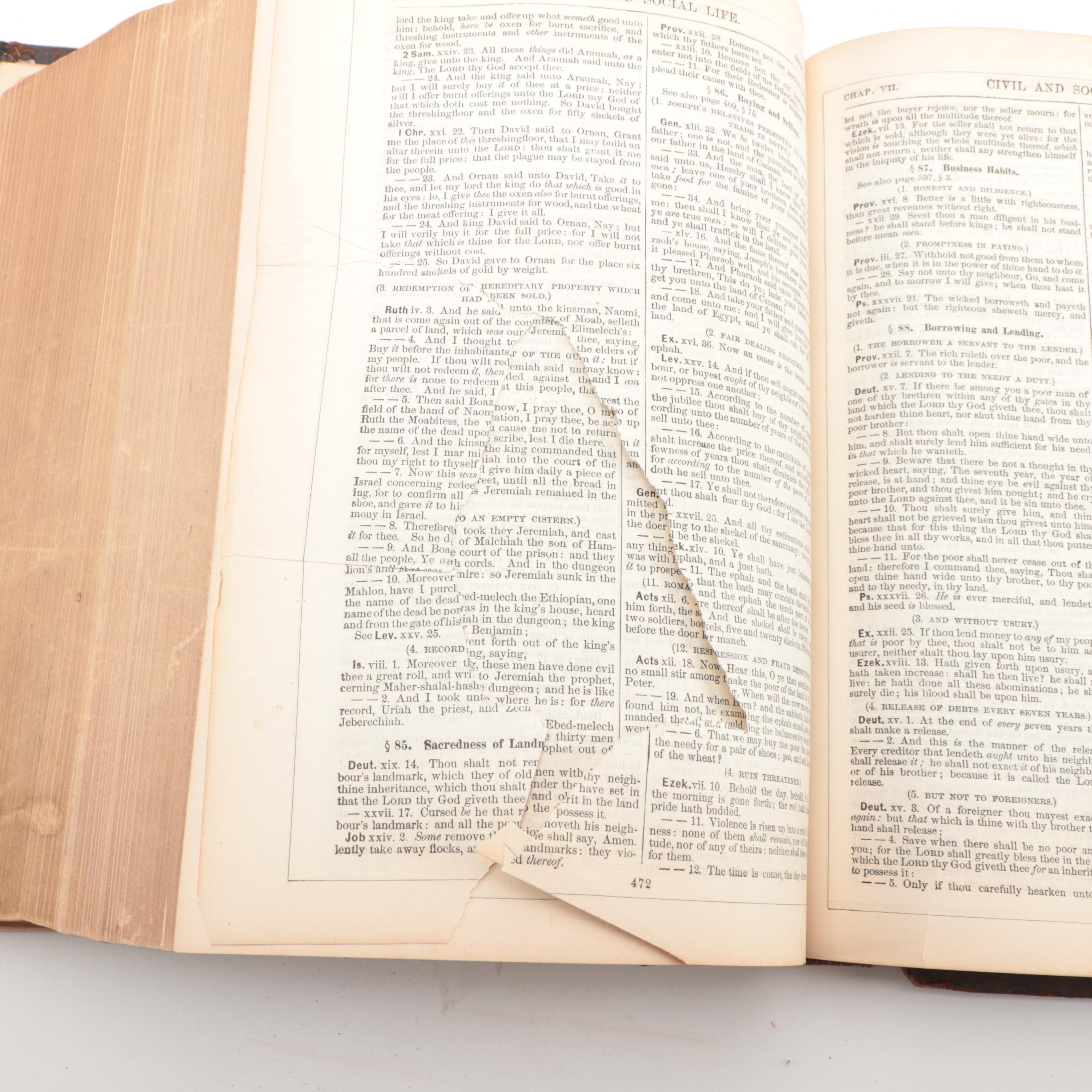 Wilmore's New Analytical Reference Bible, 1899