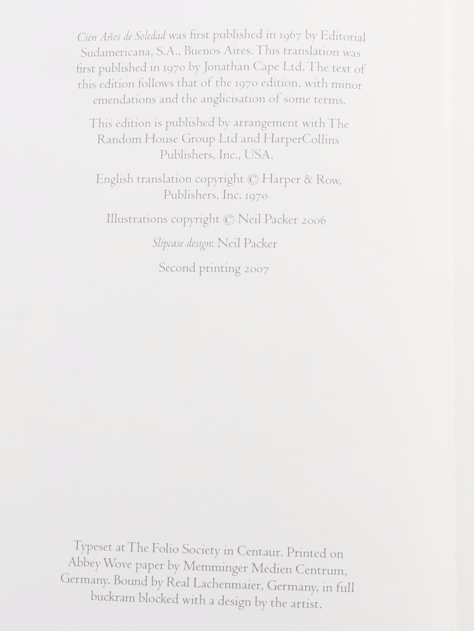 Folio Society Edition "One Hundred Years of Solitude" by Gabriel García Márquez