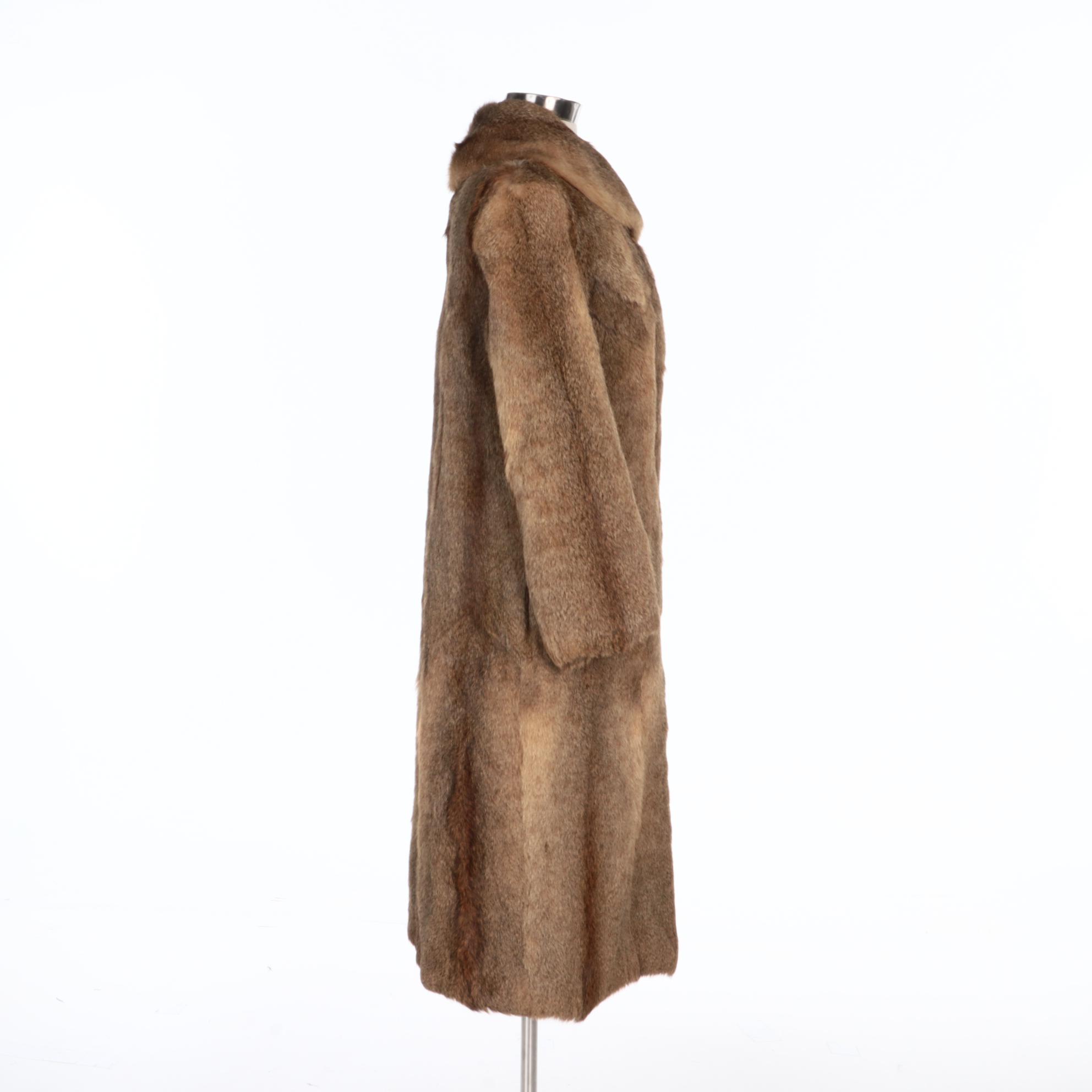 Caracal Fur Coat from Shaffur Furs, Vintage