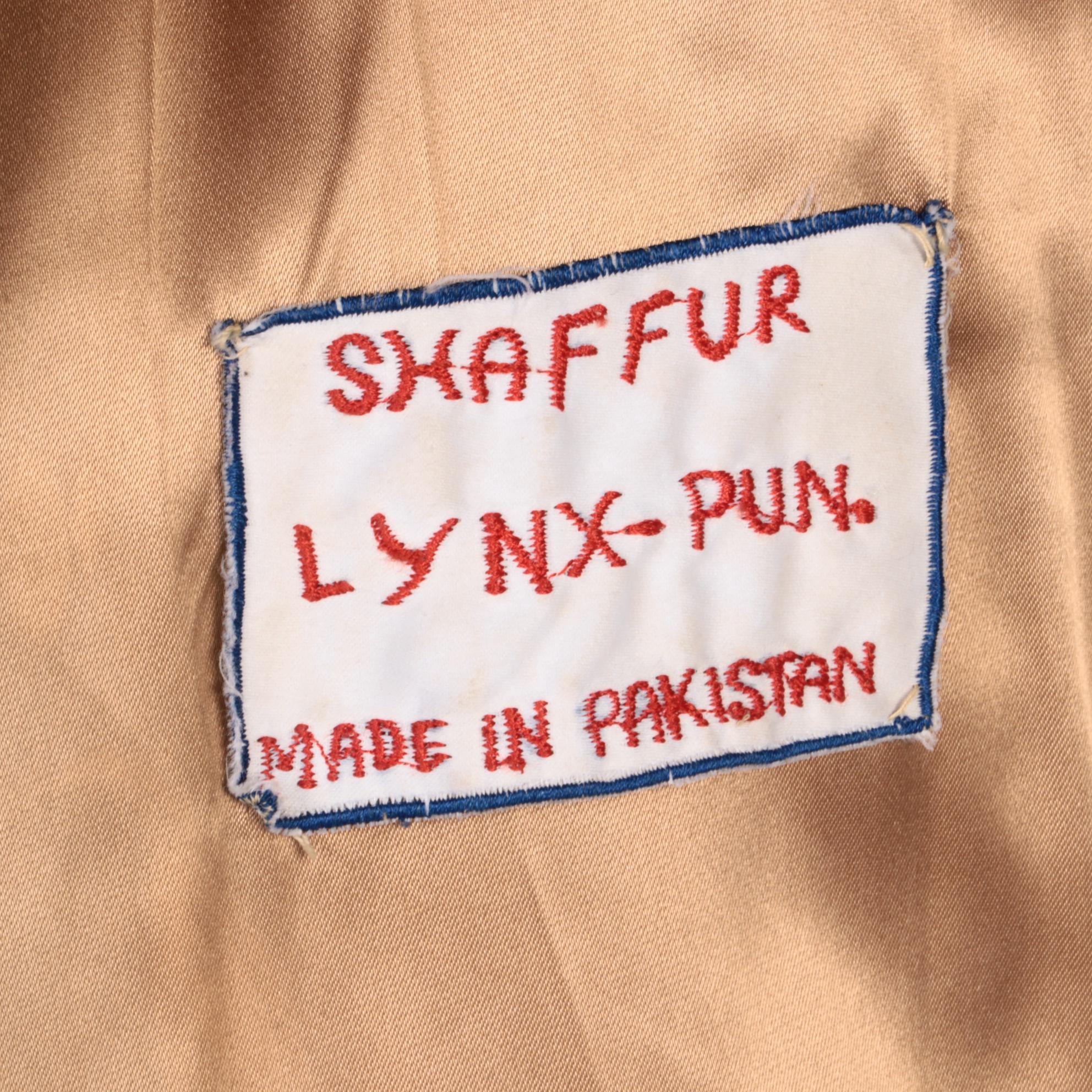 Caracal Fur Coat from Shaffur Furs, Vintage