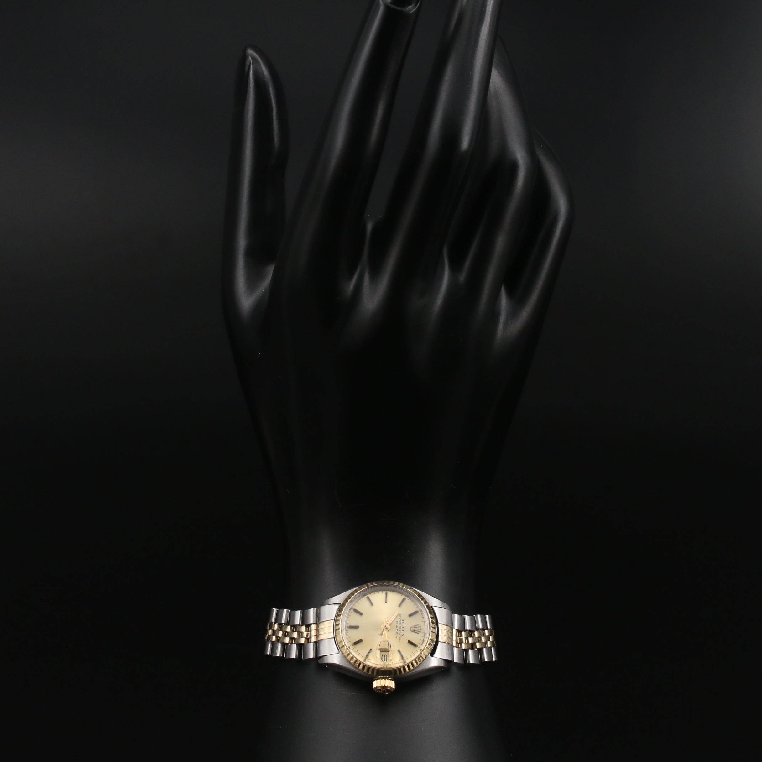 1978 Rolex Date 6917 14K Yellow Gold and Stainless Steel Automatic Watch