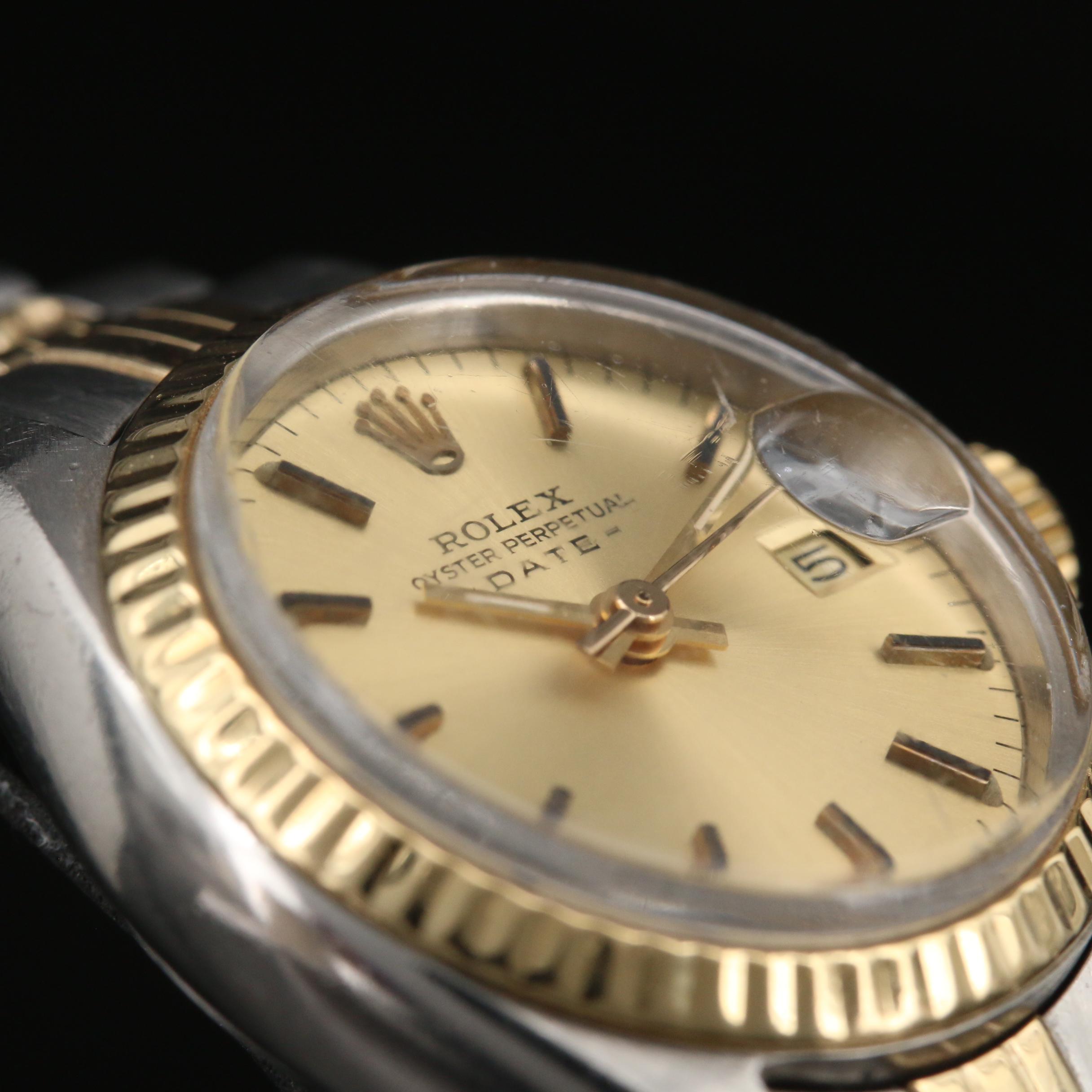 1978 Rolex Date 6917 14K Yellow Gold and Stainless Steel Automatic Watch
