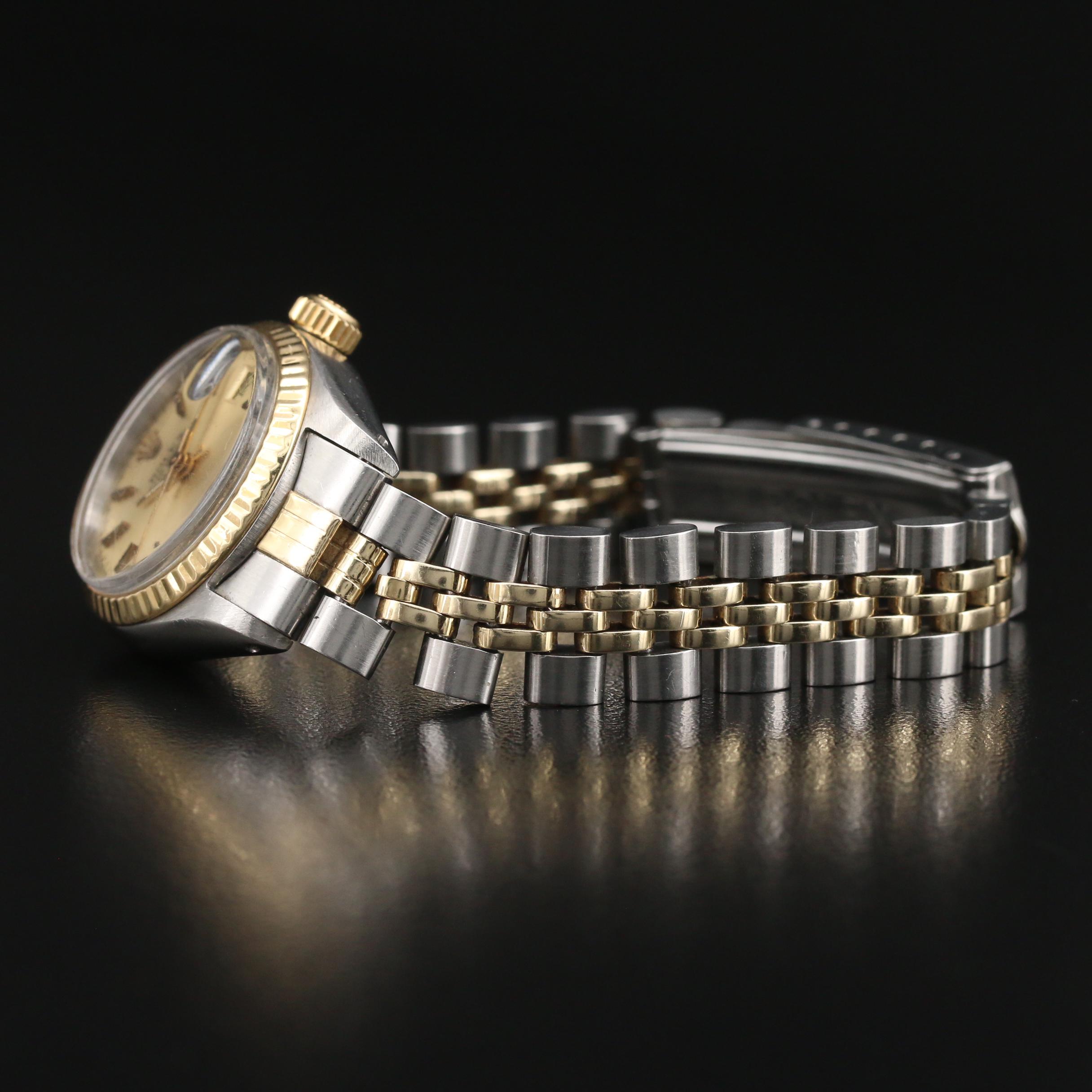 1978 Rolex Date 6917 14K Yellow Gold and Stainless Steel Automatic Watch