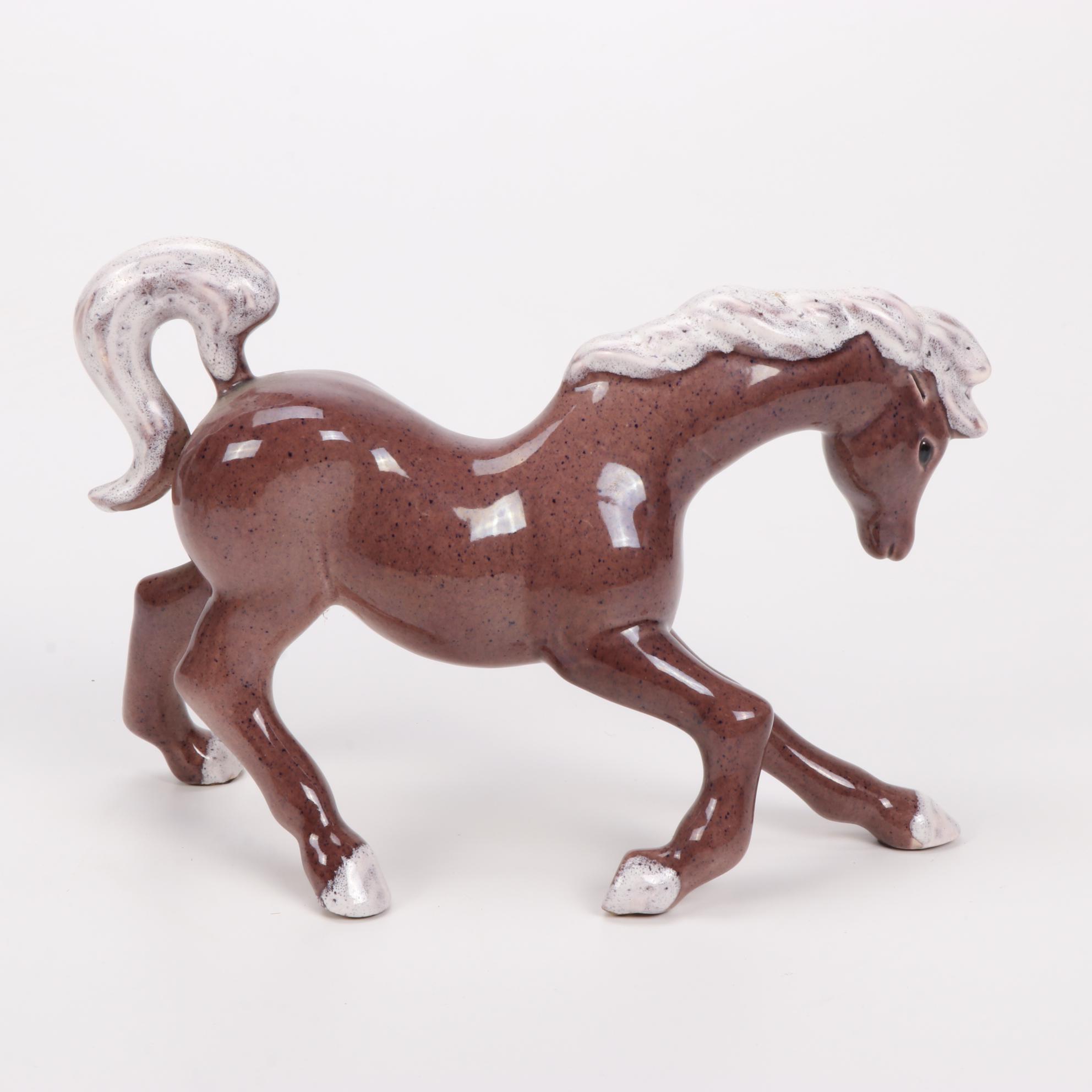Frank Engle Studio of Newburgh, Indiana Porcelain Horse Figurines
