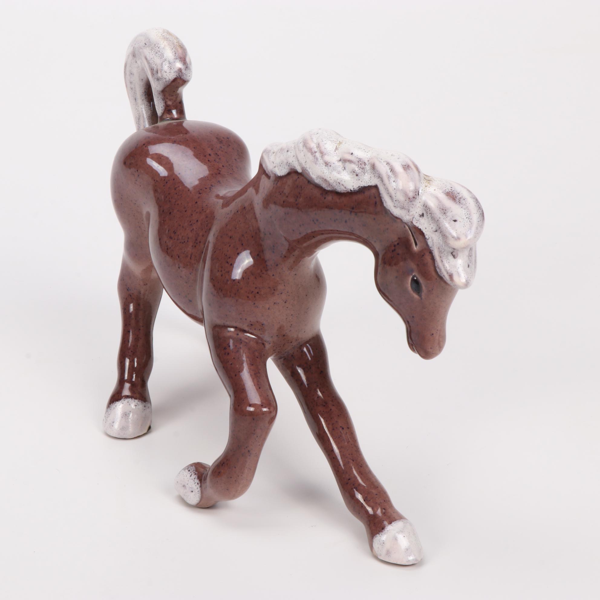 Frank Engle Studio of Newburgh, Indiana Porcelain Horse Figurines