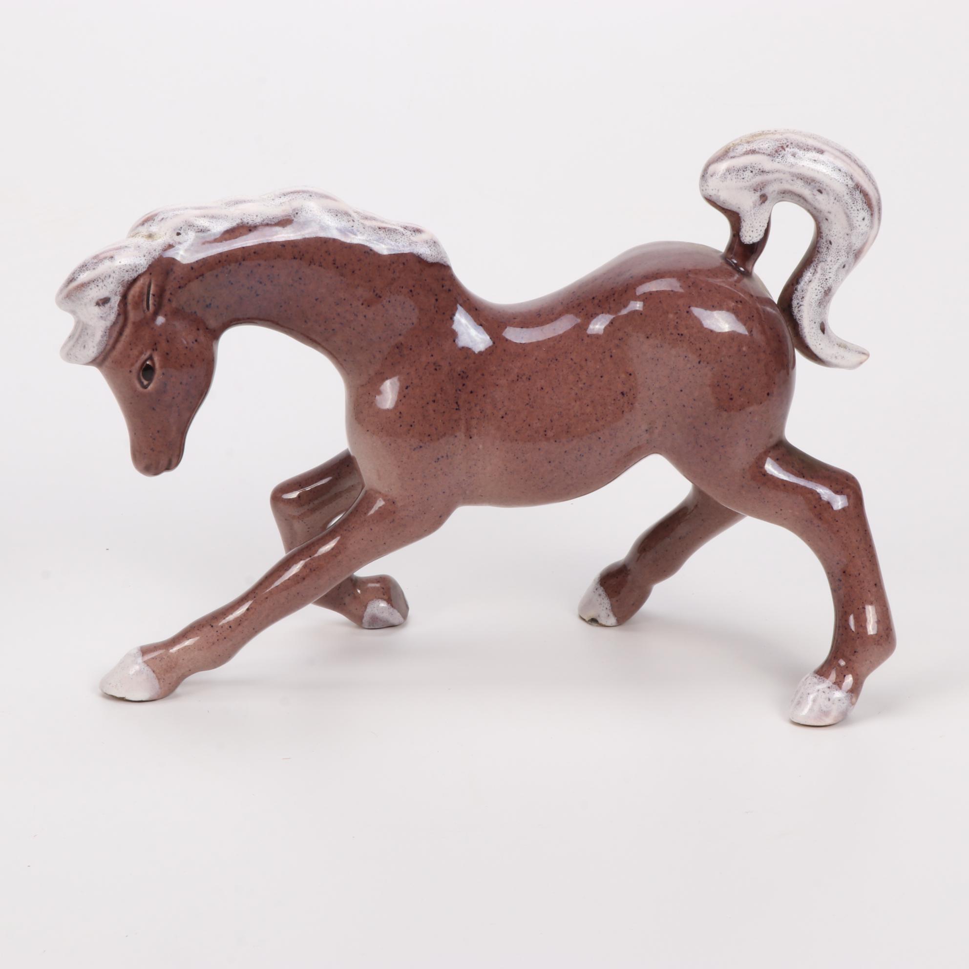 Frank Engle Studio of Newburgh, Indiana Porcelain Horse Figurines