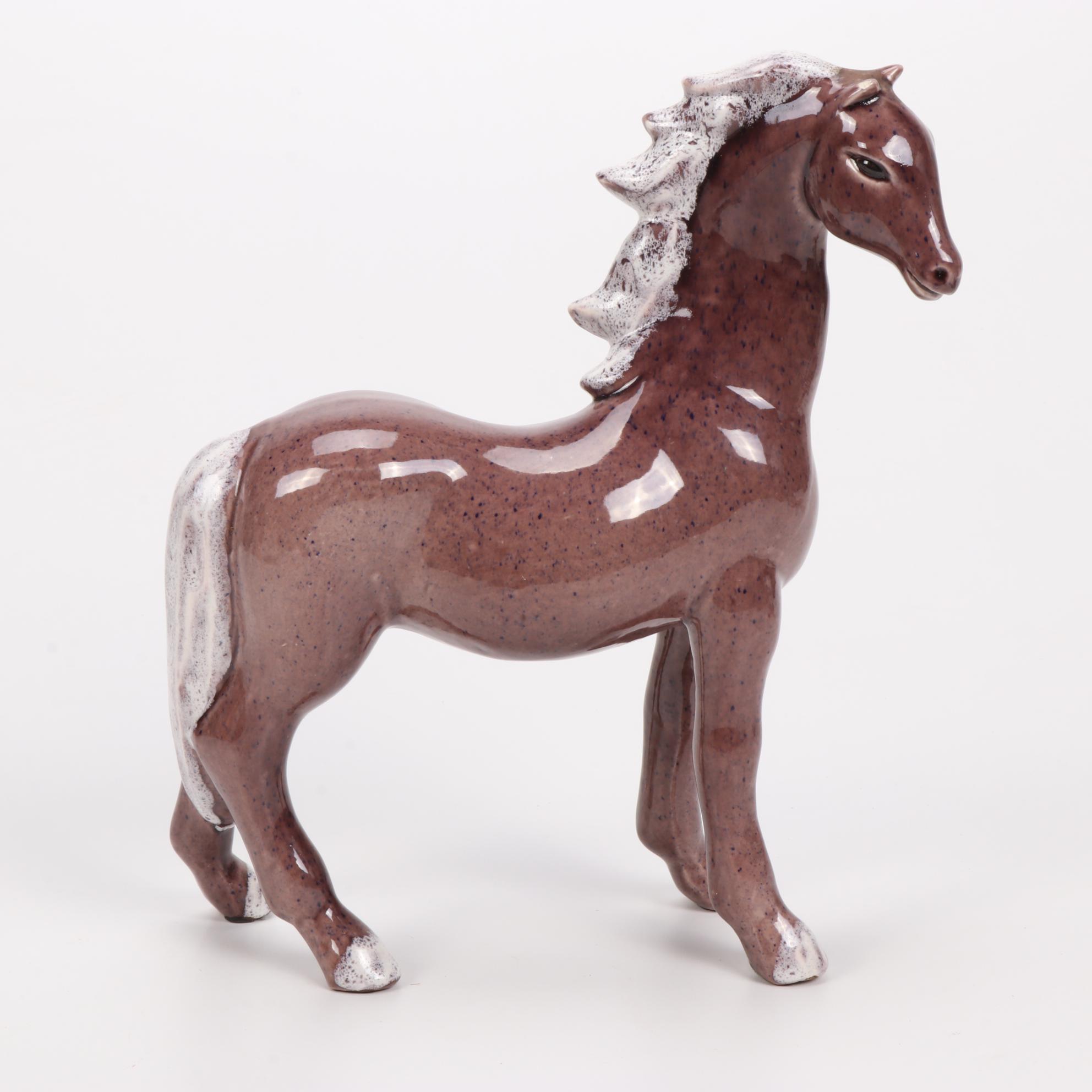 Frank Engle Studio of Newburgh, Indiana Porcelain Horse Figurines