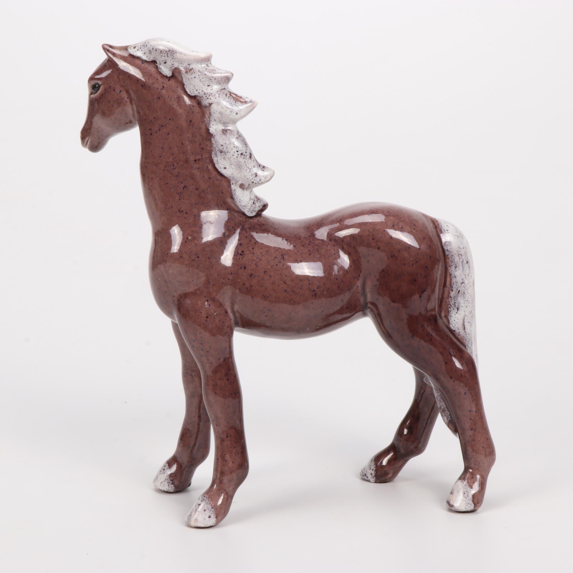 Frank Engle Studio of Newburgh, Indiana Porcelain Horse Figurines