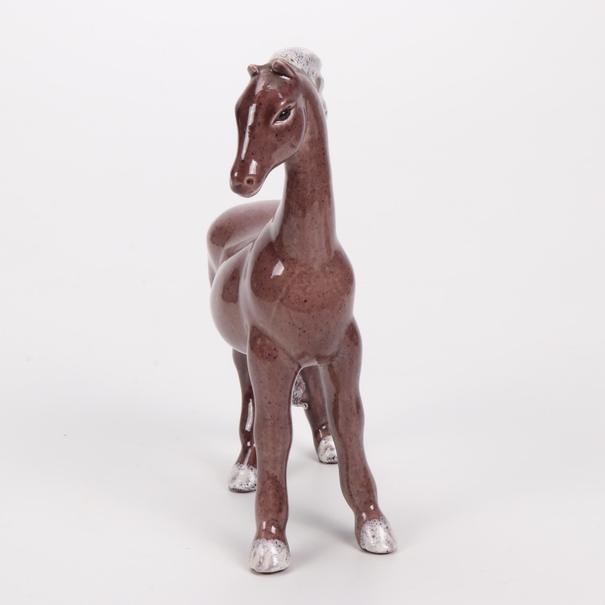 Frank Engle Studio of Newburgh, Indiana Porcelain Horse Figurines