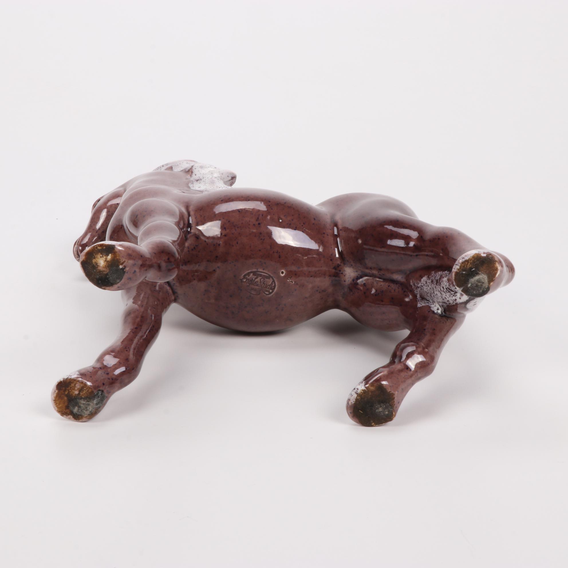 Frank Engle Studio of Newburgh, Indiana Porcelain Horse Figurines