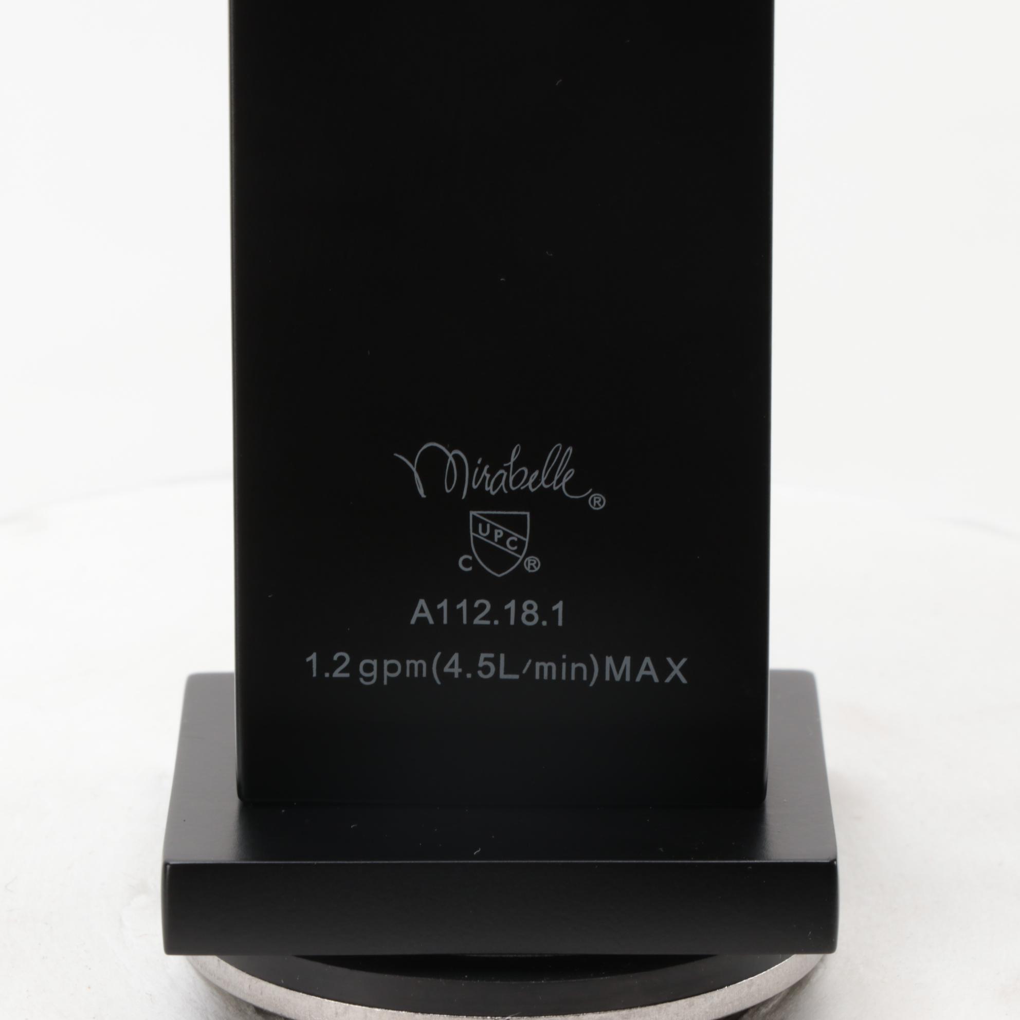 Matte Black Finish Single-Hole Vessel Faucet with Pop-Up Drain