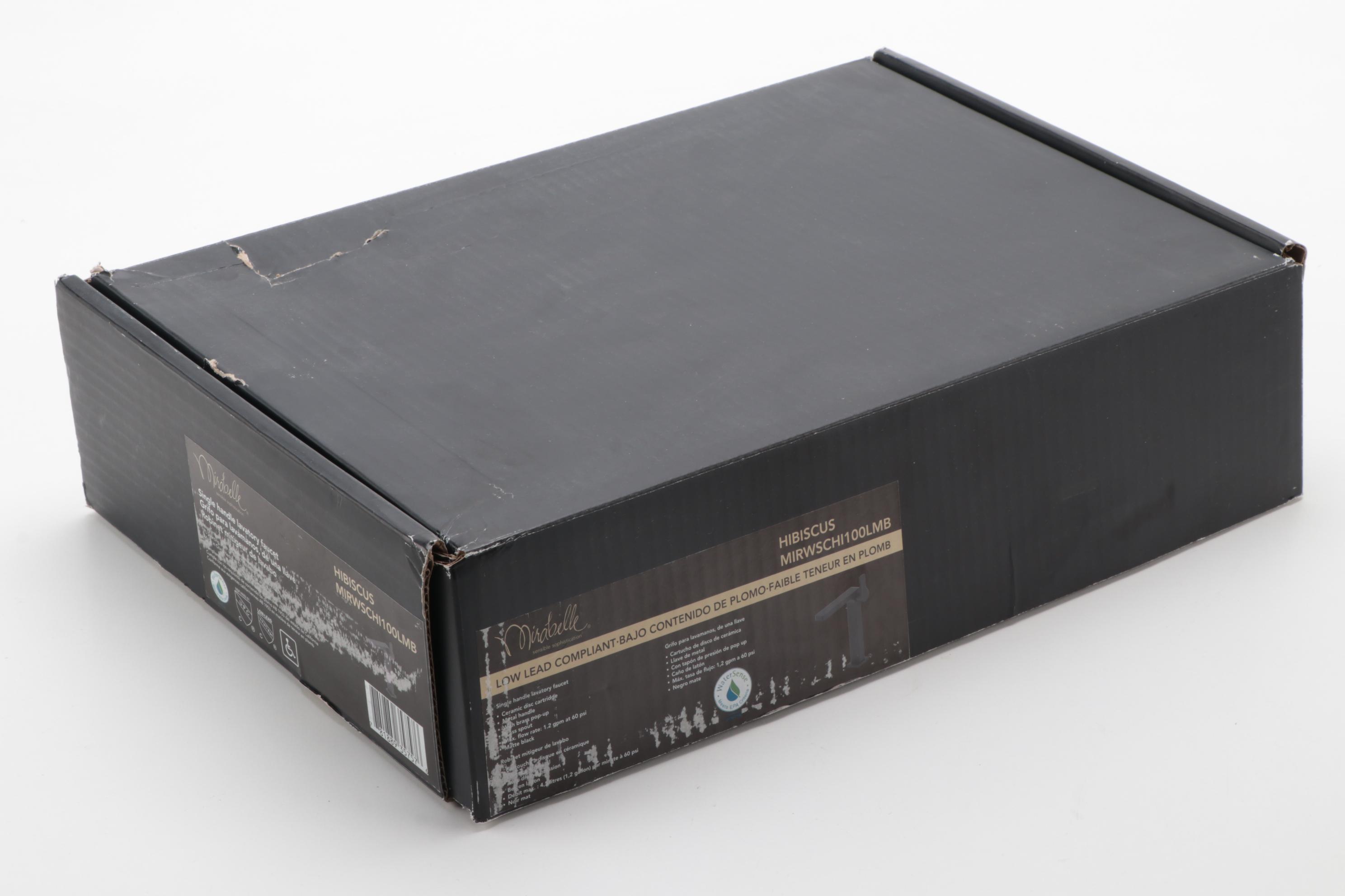 Matte Black Finish Single-Hole Vessel Faucet with Pop-Up Drain