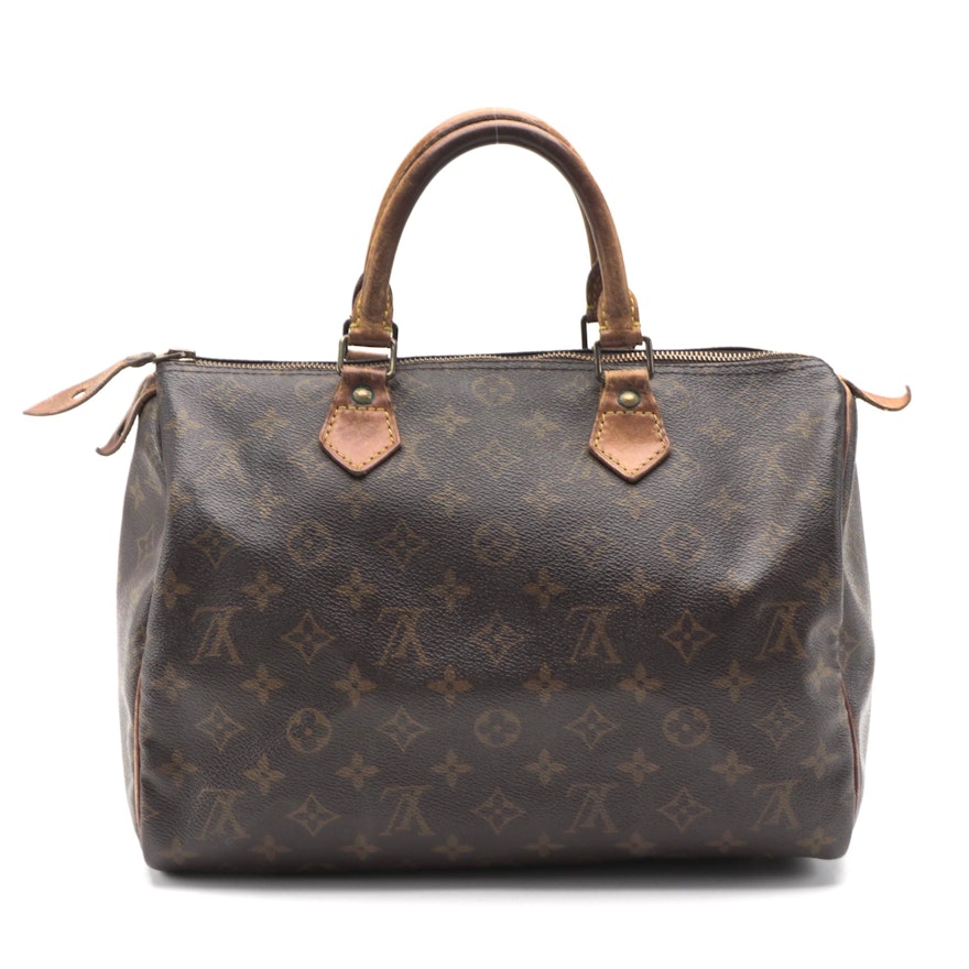 Louis Vuitton Speedy 30 in Monogram Canvas and Vachetta Leather