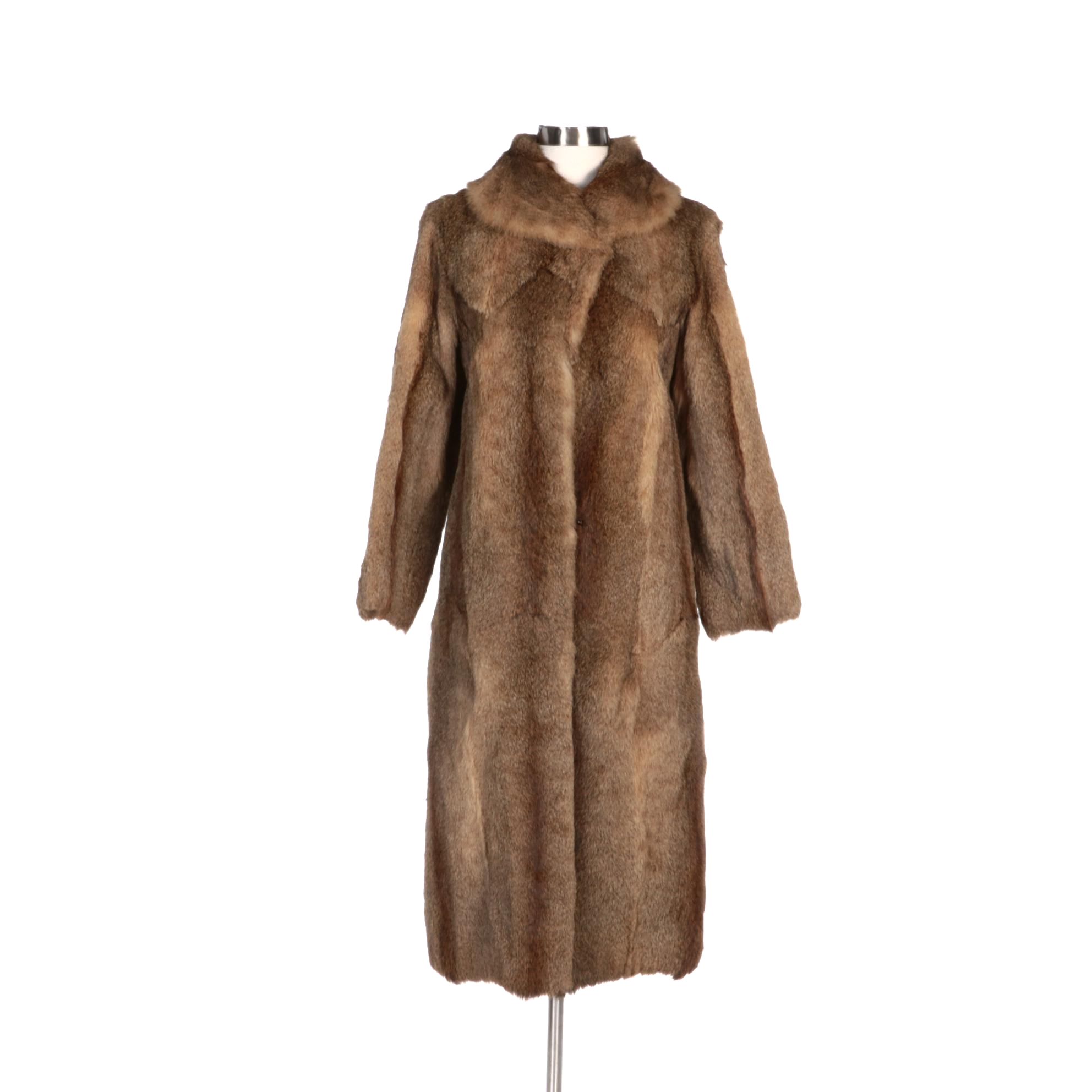 Caracal Fur Coat from Shaffur Furs, Vintage