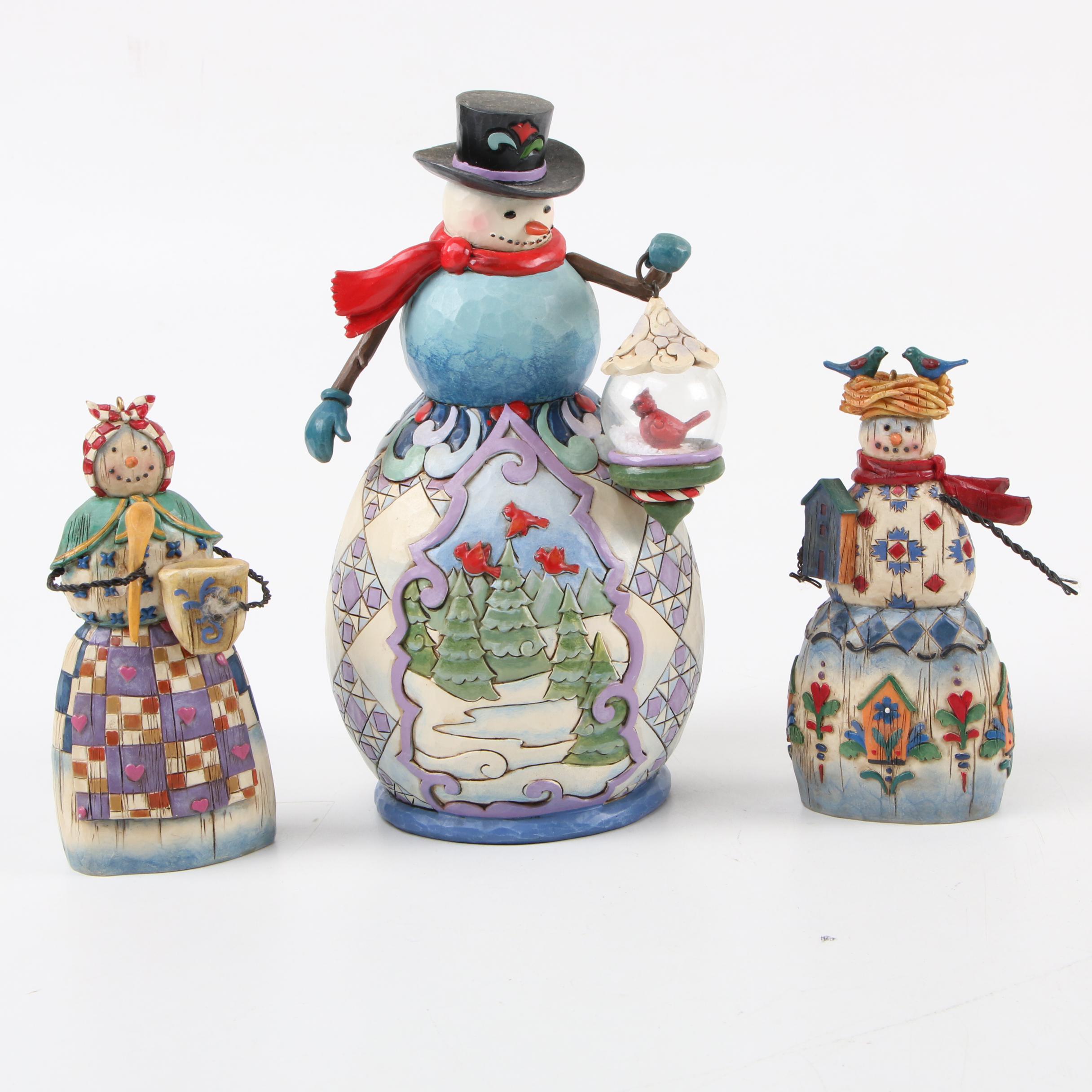 Jim Shore Heartwood Creek "Fly with Me for a Spell" and Other Wood Figurines