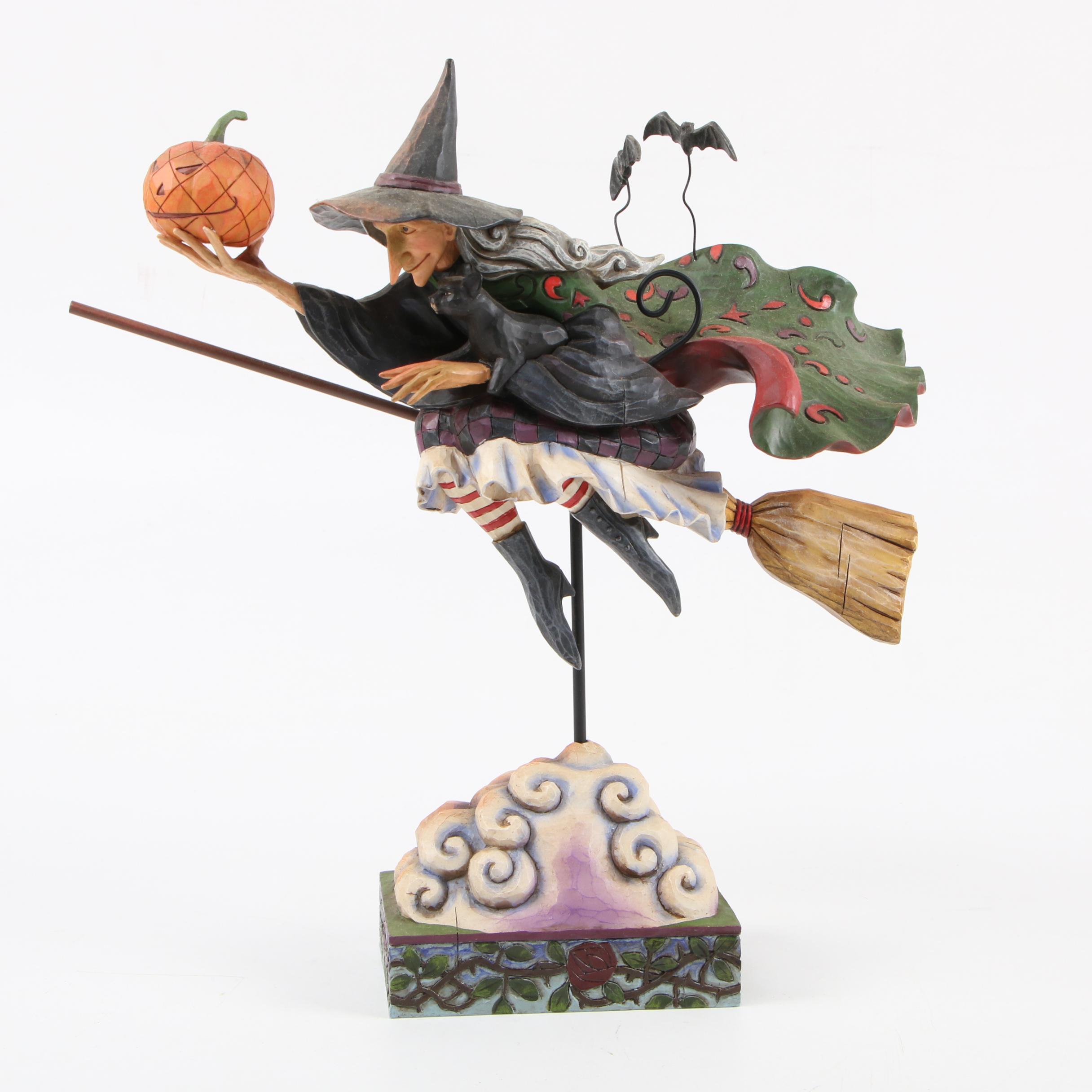 Jim Shore Heartwood Creek "Fly with Me for a Spell" and Other Wood Figurines