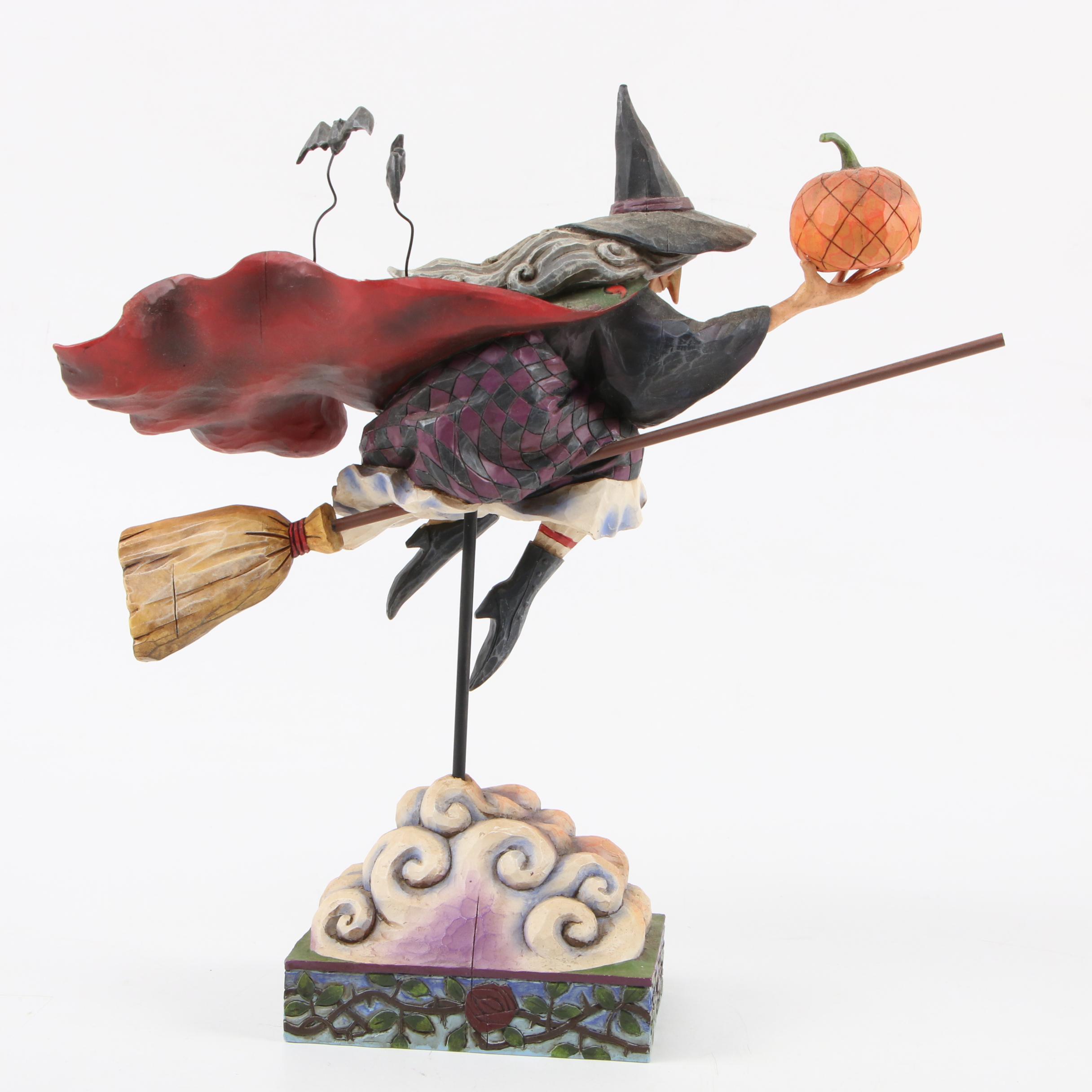 Jim Shore Heartwood Creek "Fly with Me for a Spell" and Other Wood Figurines