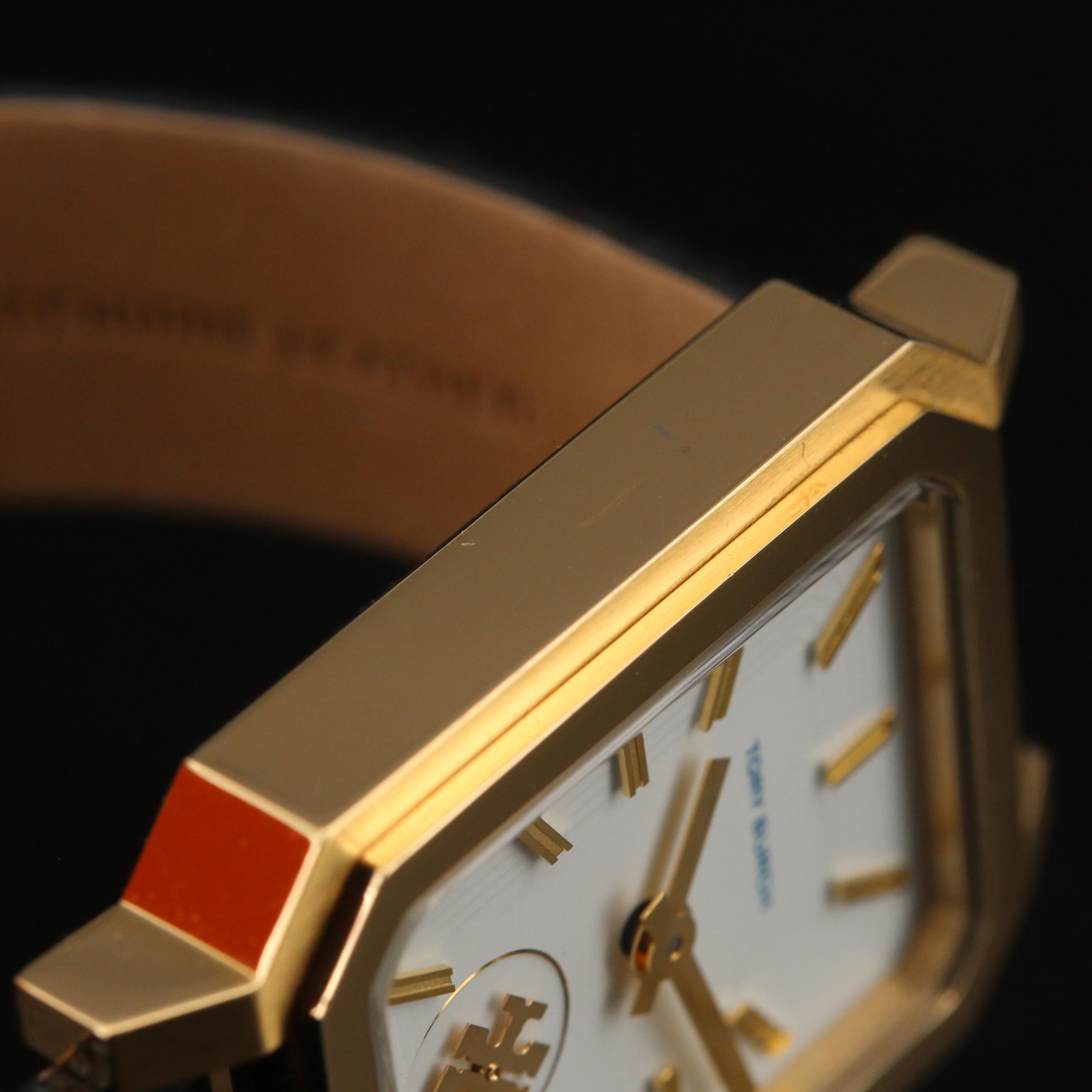 Tory Burch Robinson Gold Tone Stainless Steel Quartz Watch